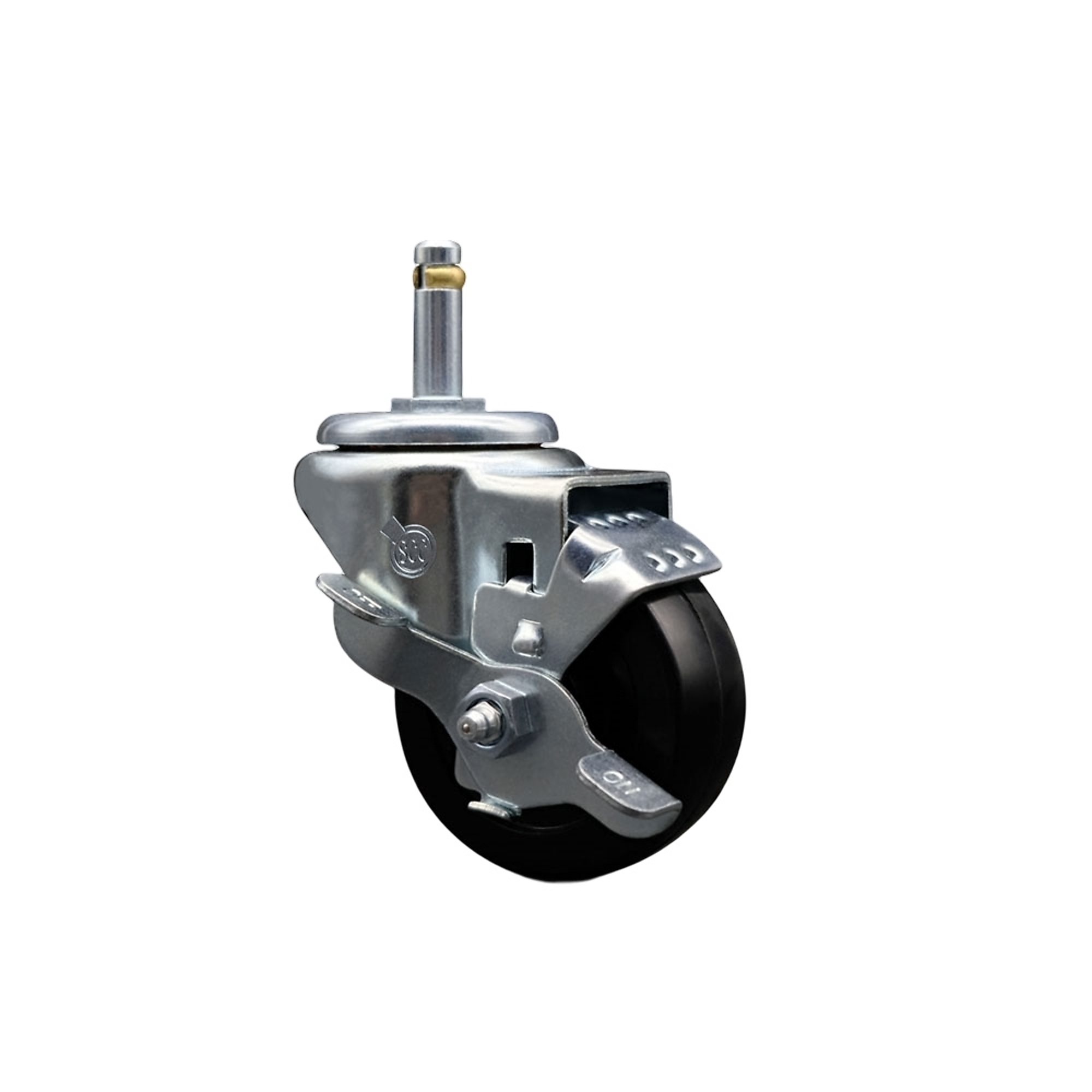 Service Caster, 3Inch x 1 1/4Inch Stem Caster, Wheel Diameter 3 in, Caster Type Swivel, Package (qty.) 1, Model SCC-GR20S314-HRS-TLB-716138