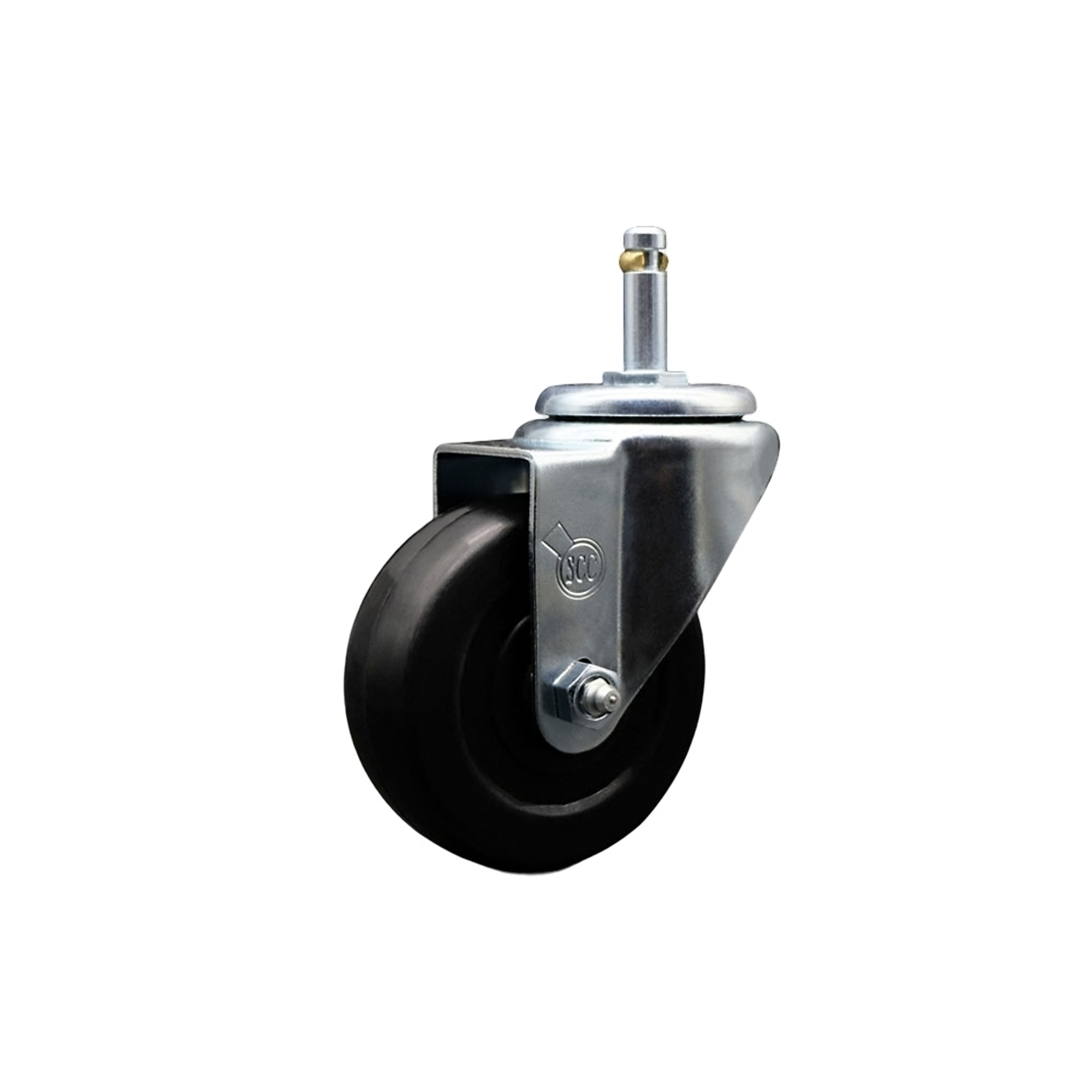 Service Caster, 3 1/2Inch x 1 1/4Inch Stem Caster, Wheel Diameter 3.5 in, Caster Type Swivel, Package (qty.) 1, Model SCC-GR20S3514-HRS-716138