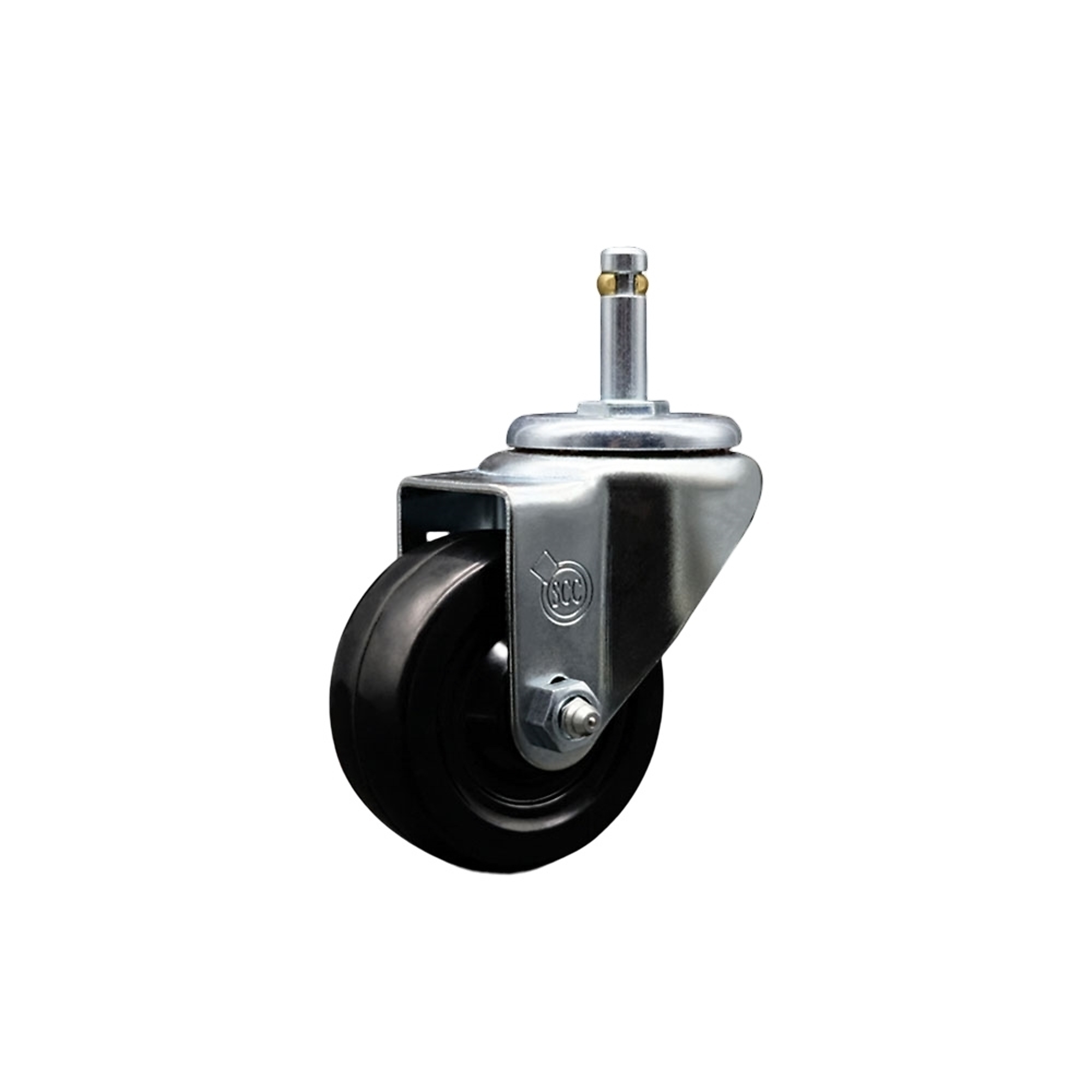 Service Caster, 3Inch x 1 1/4Inch Stem Caster, Wheel Diameter 3 in, Caster Type Swivel, Package (qty.) 1, Model SCC-GR20S314-HRS-716138