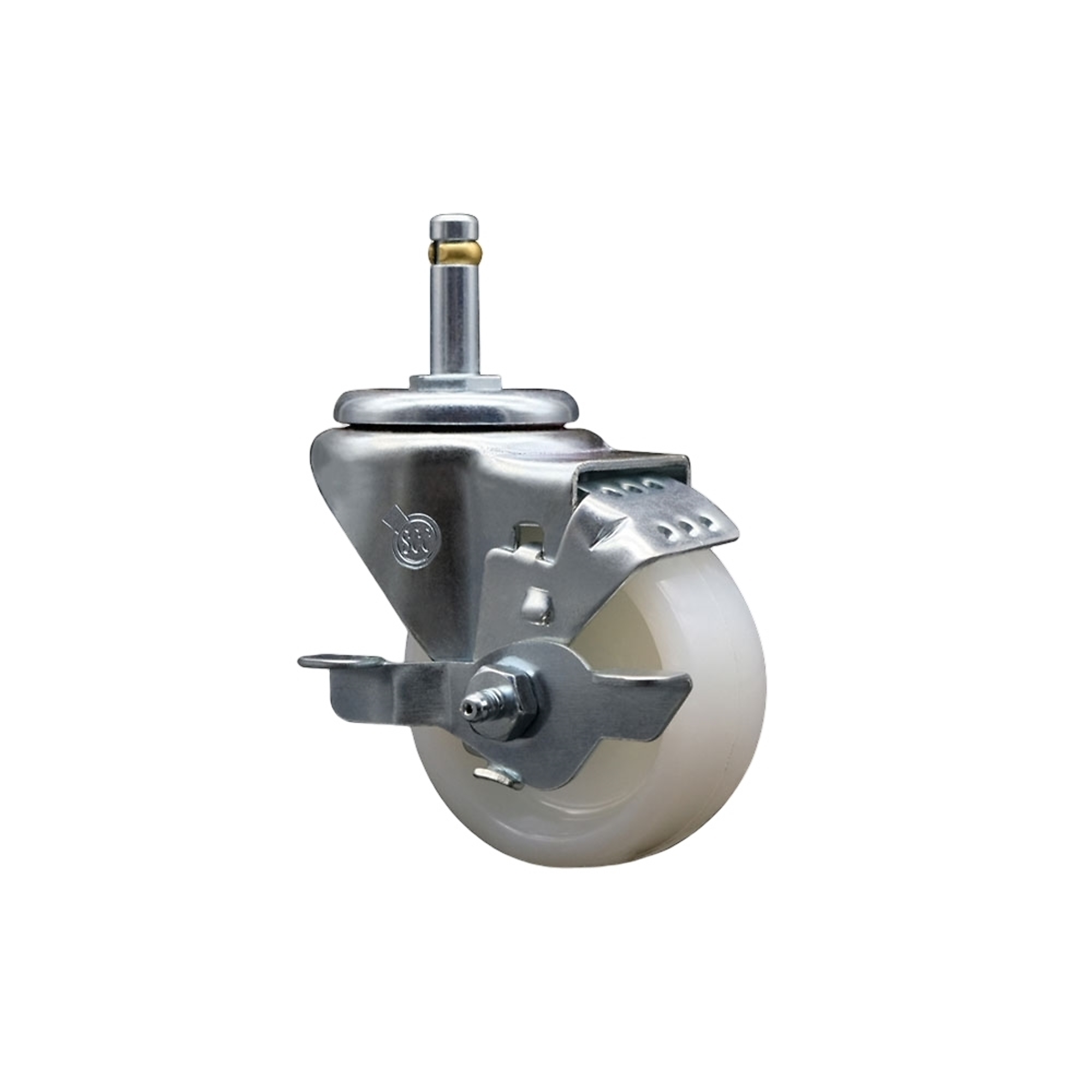 Service Caster, 3Inch x 1 1/4Inch Stem Caster, Wheel Diameter 3 in, Caster Type Swivel, Package (qty.) 1, Model SCC-GR20S314-NYS-TLB-716138