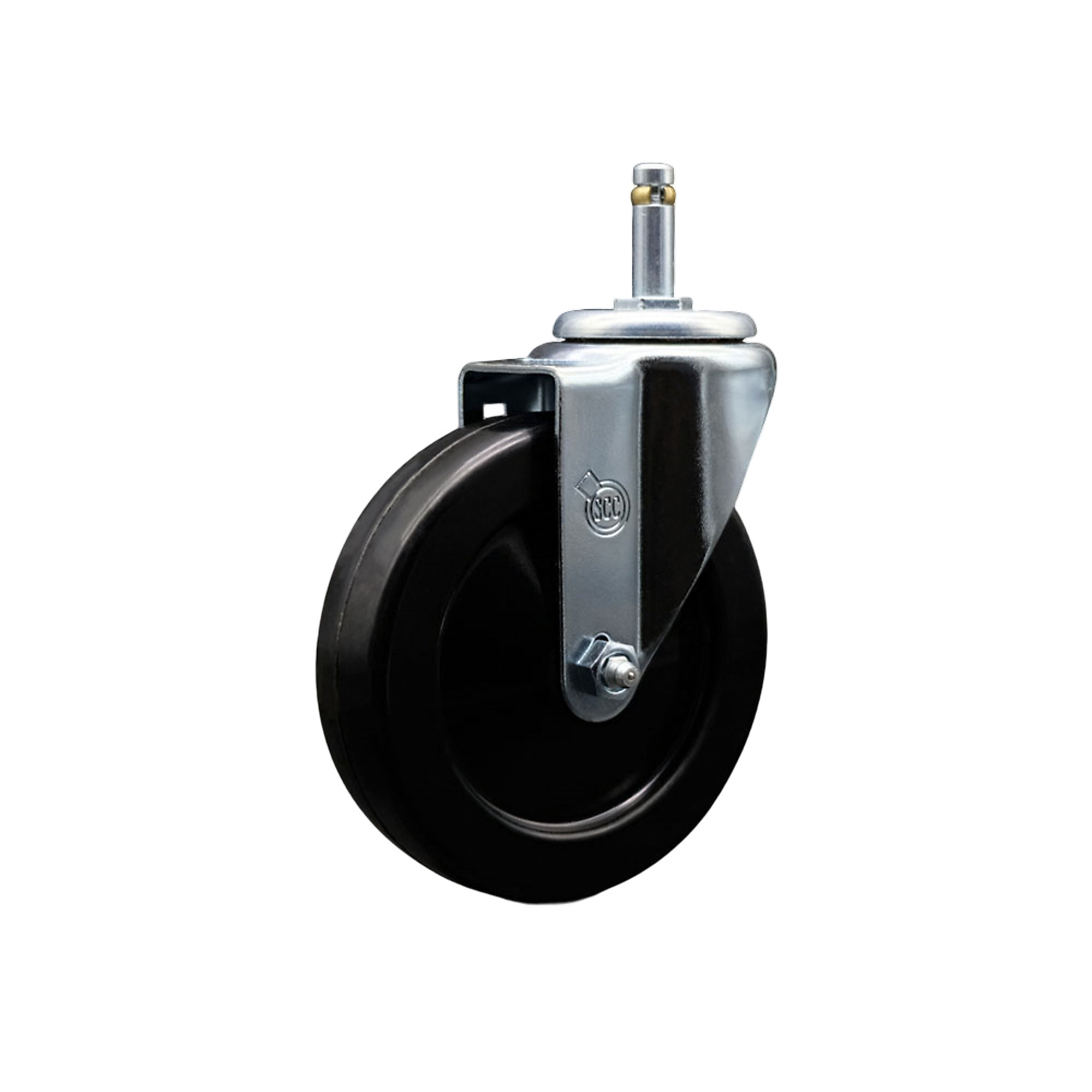 Service Caster, 5Inch x 1 1/4Inch Stem Caster, Wheel Diameter 5 in, Caster Type Swivel, Package (qty.) 1, Model SCC-GR20S514-HRS-716138