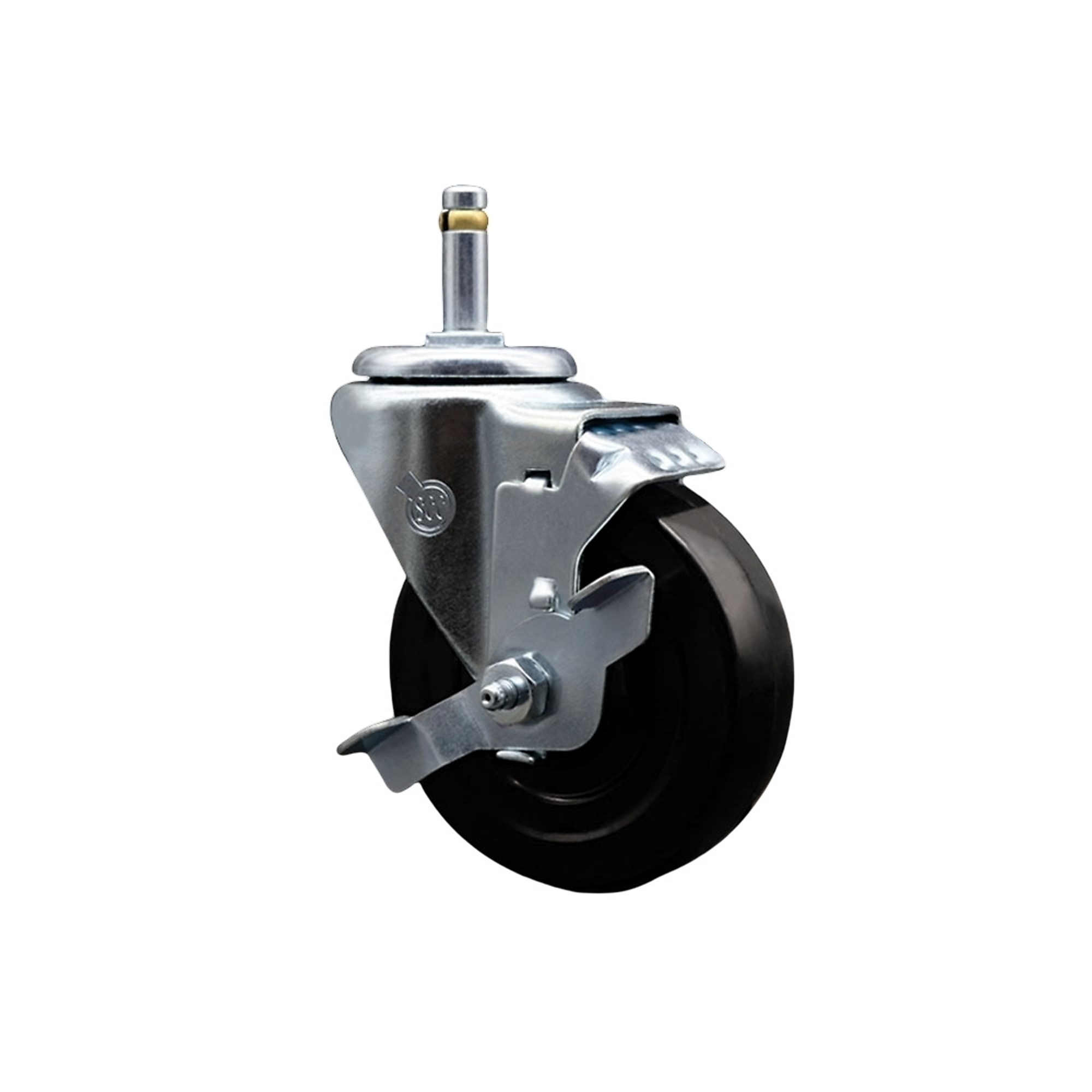 Service Caster, 4Inch x 1 1/4Inch Stem Caster, Wheel Diameter 4 in, Caster Type Swivel, Package (qty.) 1, Model SCC-GR20S414-HRS-TLB-716138