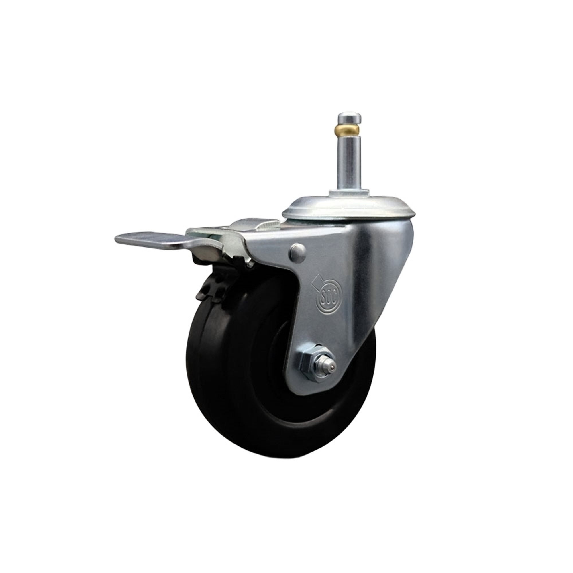 Service Caster, 3 1/2Inch x 1 1/4Inch Stem Caster, Wheel Diameter 3.5 in, Caster Type Swivel, Package (qty.) 1, Model SCC-GRTTL20S3514-HRS-716138