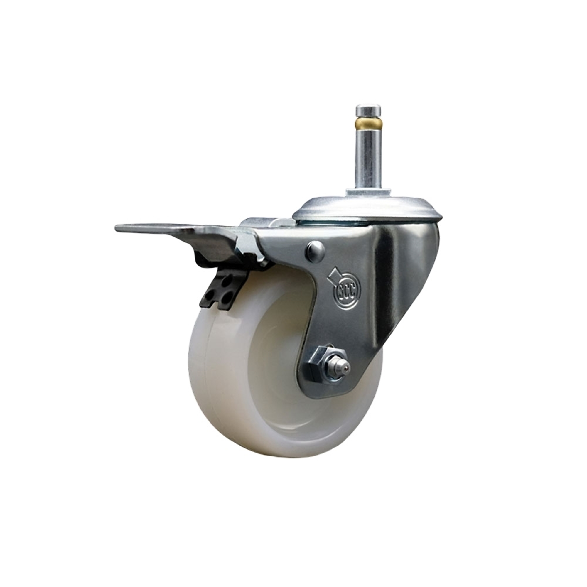 Service Caster, 3Inch x 1 1/4Inch Stem Caster, Wheel Diameter 3 in, Caster Type Swivel, Package (qty.) 1, Model SCC-GRTTL20S314-NYS-716138