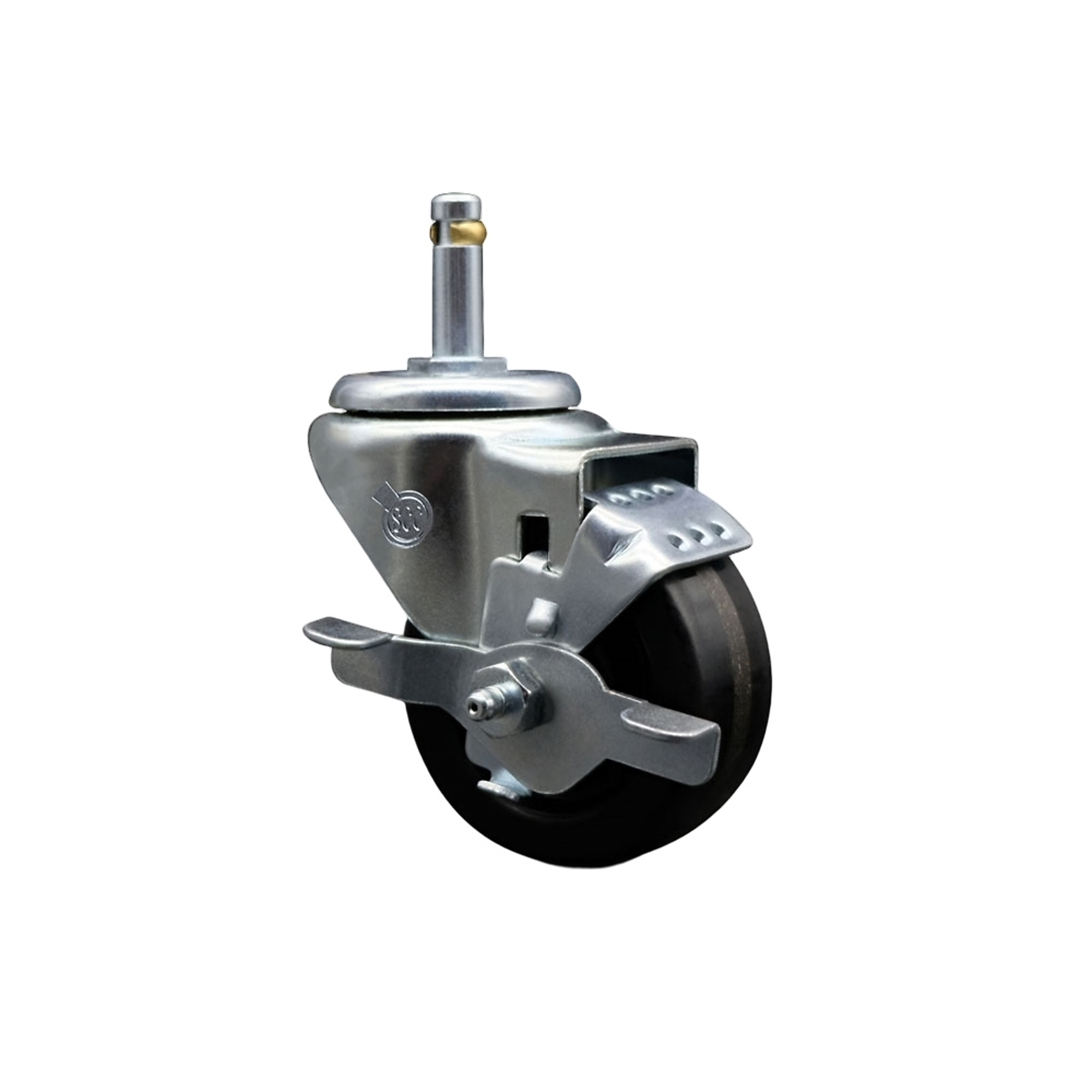 Service Caster, 3Inch x 1 1/4Inch Stem Caster, Wheel Diameter 3 in, Caster Type Swivel, Package (qty.) 1, Model SCC-GR20S314-PHR-TLB-716138