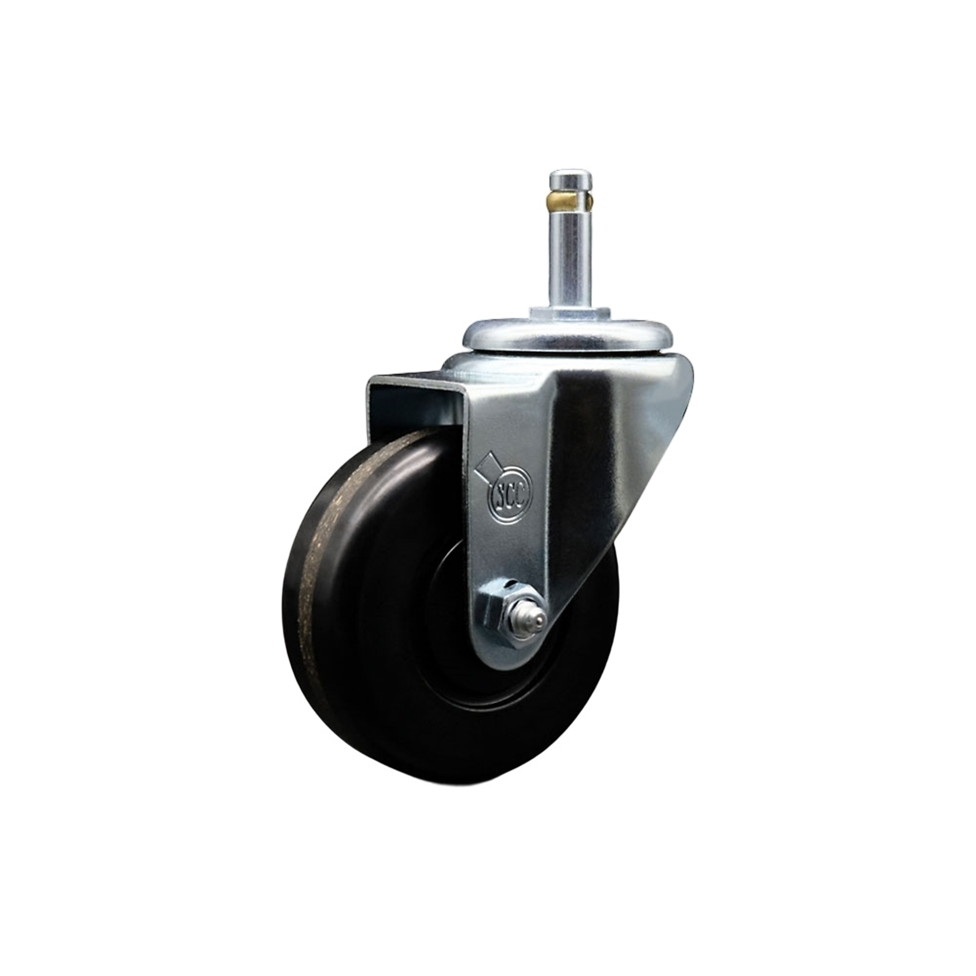 Service Caster, 3 1/2Inch x 1 1/4Inch Stem Caster, Wheel Diameter 3.5 in, Caster Type Swivel, Package (qty.) 1, Model SCC-GR20S3514-PHR-716138