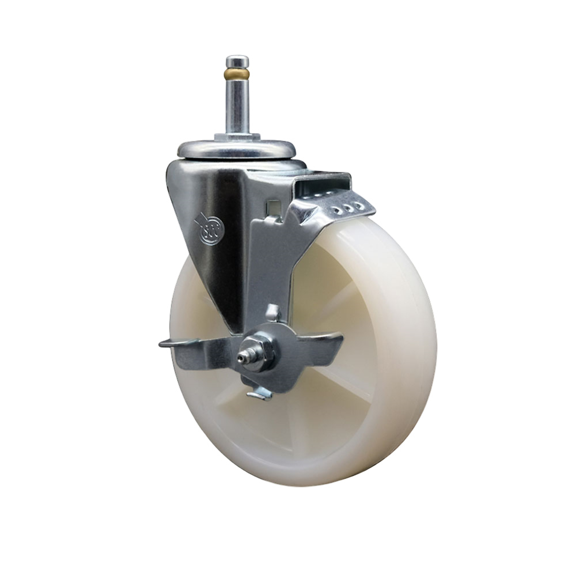 Service Caster, 5Inch x 1 1/4Inch Stem Caster, Wheel Diameter 5 in, Caster Type Swivel, Package (qty.) 1, Model SCC-GR20S514-NYS-TLB-716138