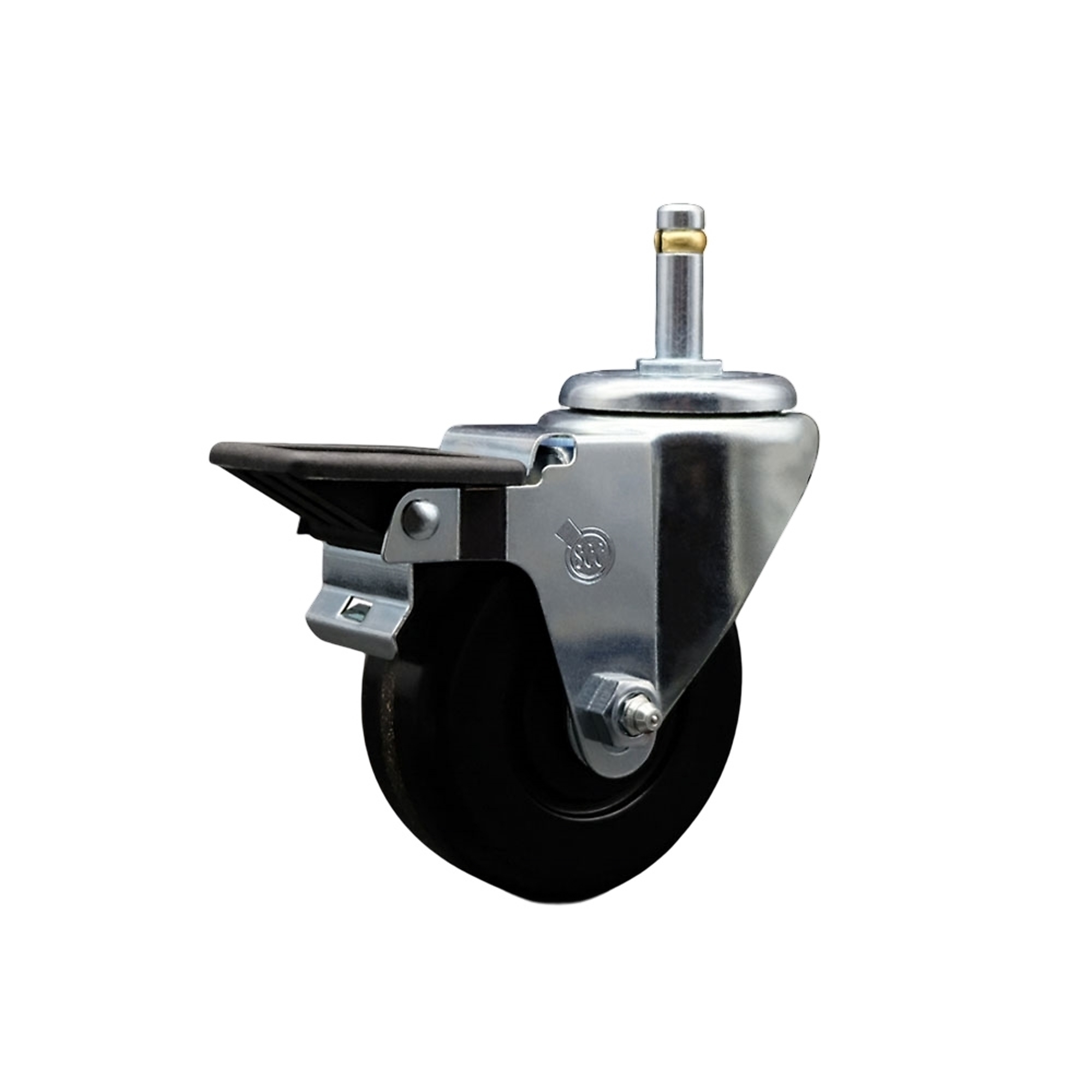 Service Caster, 3 1/2Inch x 1 1/4Inch Stem Caster, Wheel Diameter 3.5 in, Caster Type Swivel, Package (qty.) 1, Model SCC-GR20S3514-PHR-PLB-716138