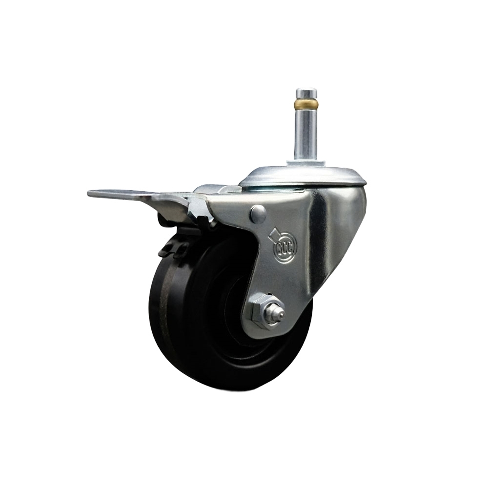 Service Caster, 3Inch x 1 1/4Inch Stem Caster, Wheel Diameter 3 in, Caster Type Swivel, Package (qty.) 1, Model SCC-GRTTL20S314-PHR-716138