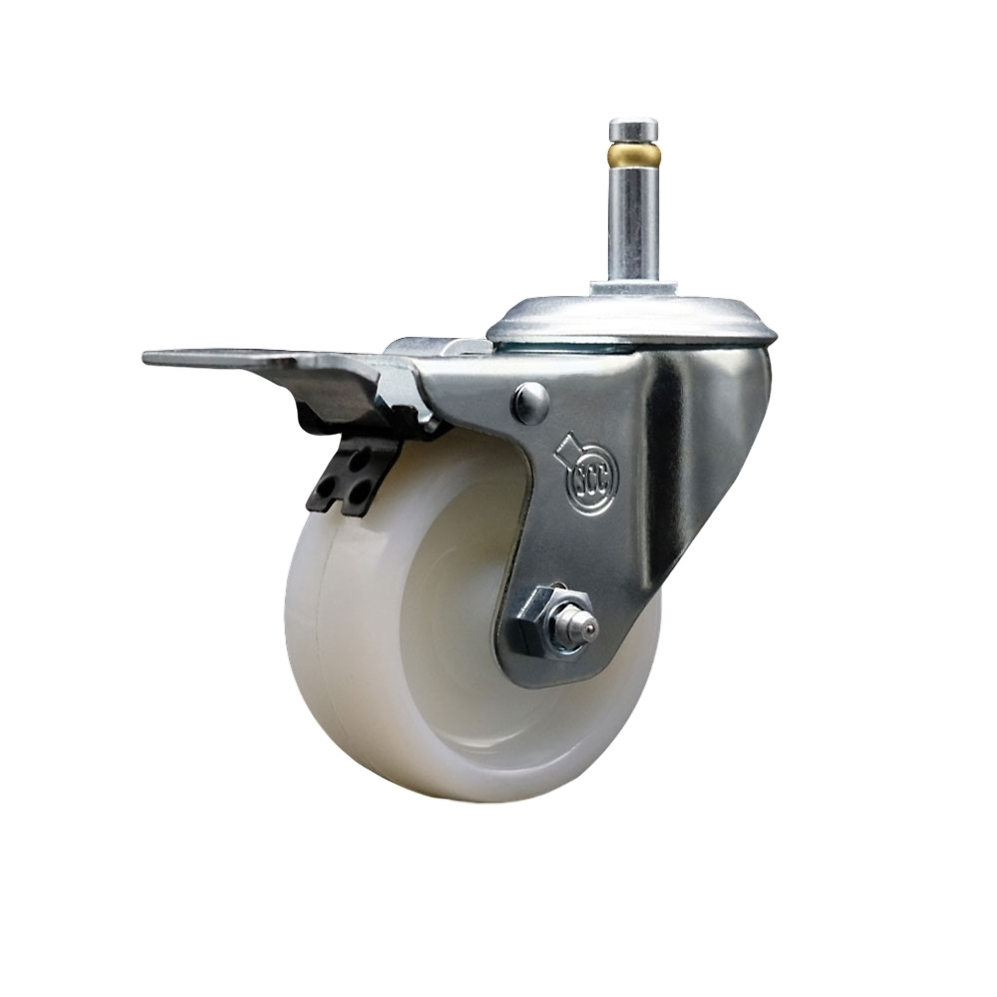 Service Caster, 4Inch x 1 1/4Inch Stem Caster, Wheel Diameter 4 in, Caster Type Swivel, Package (qty.) 1, Model SCC-GRTTL20S414-NYS-716138