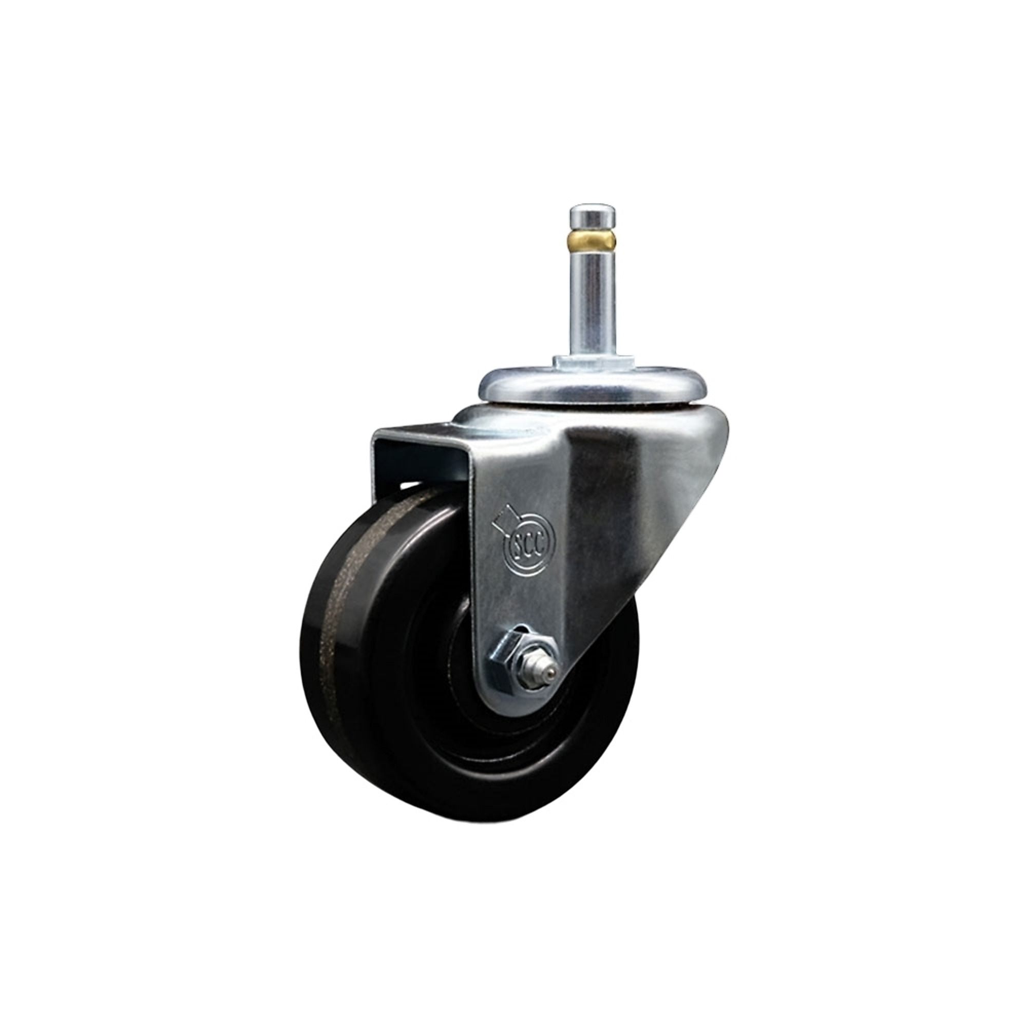 Service Caster, 3Inch x 1 1/4Inch Stem Caster, Wheel Diameter 3 in, Caster Type Swivel, Package (qty.) 1, Model SCC-GR20S314-PHR-716138