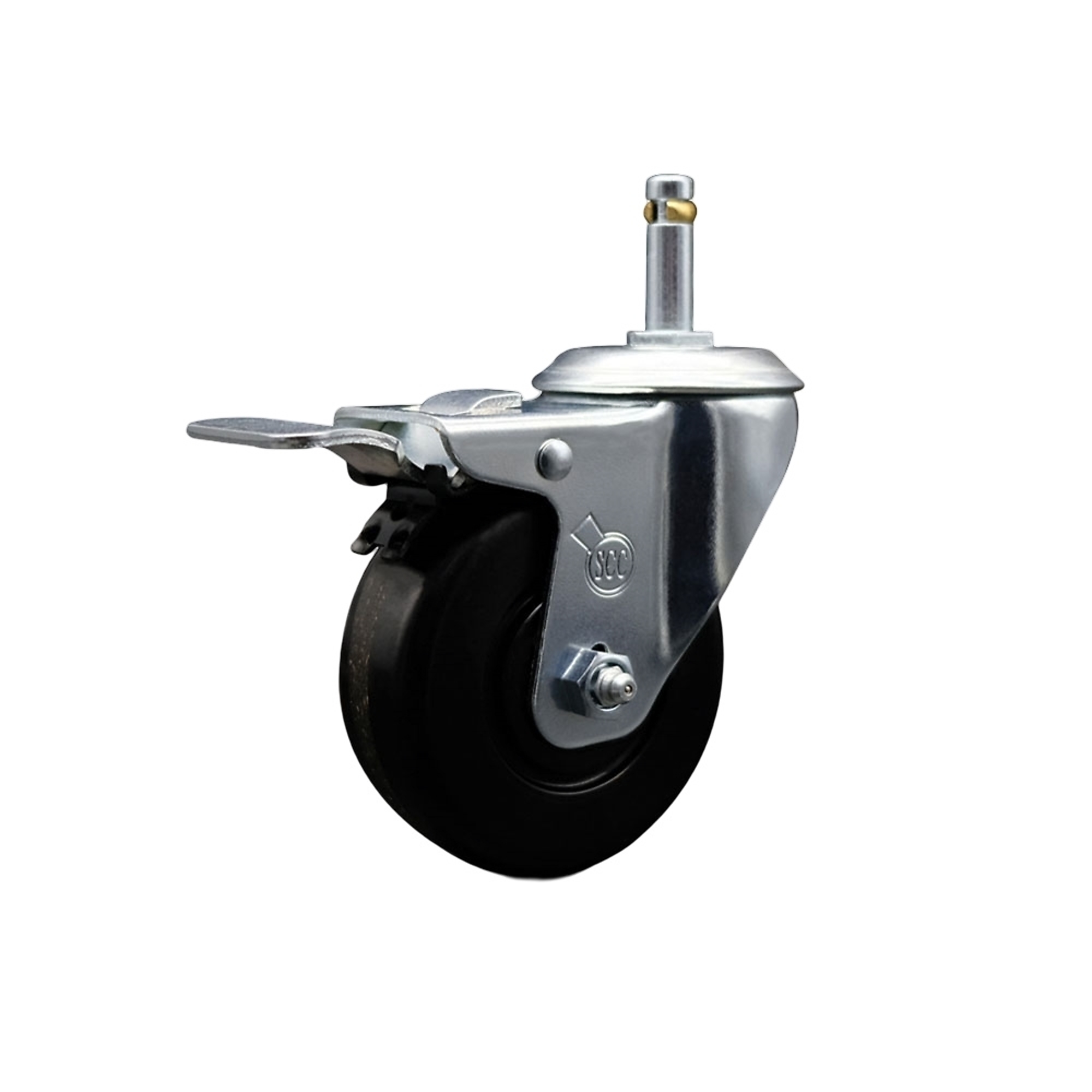 Service Caster, 3 1/2Inch x 1 1/4Inch Stem Caster, Wheel Diameter 3.5 in, Caster Type Swivel, Package (qty.) 1, Model SCC-GRTTL20S3514-PHR-716138