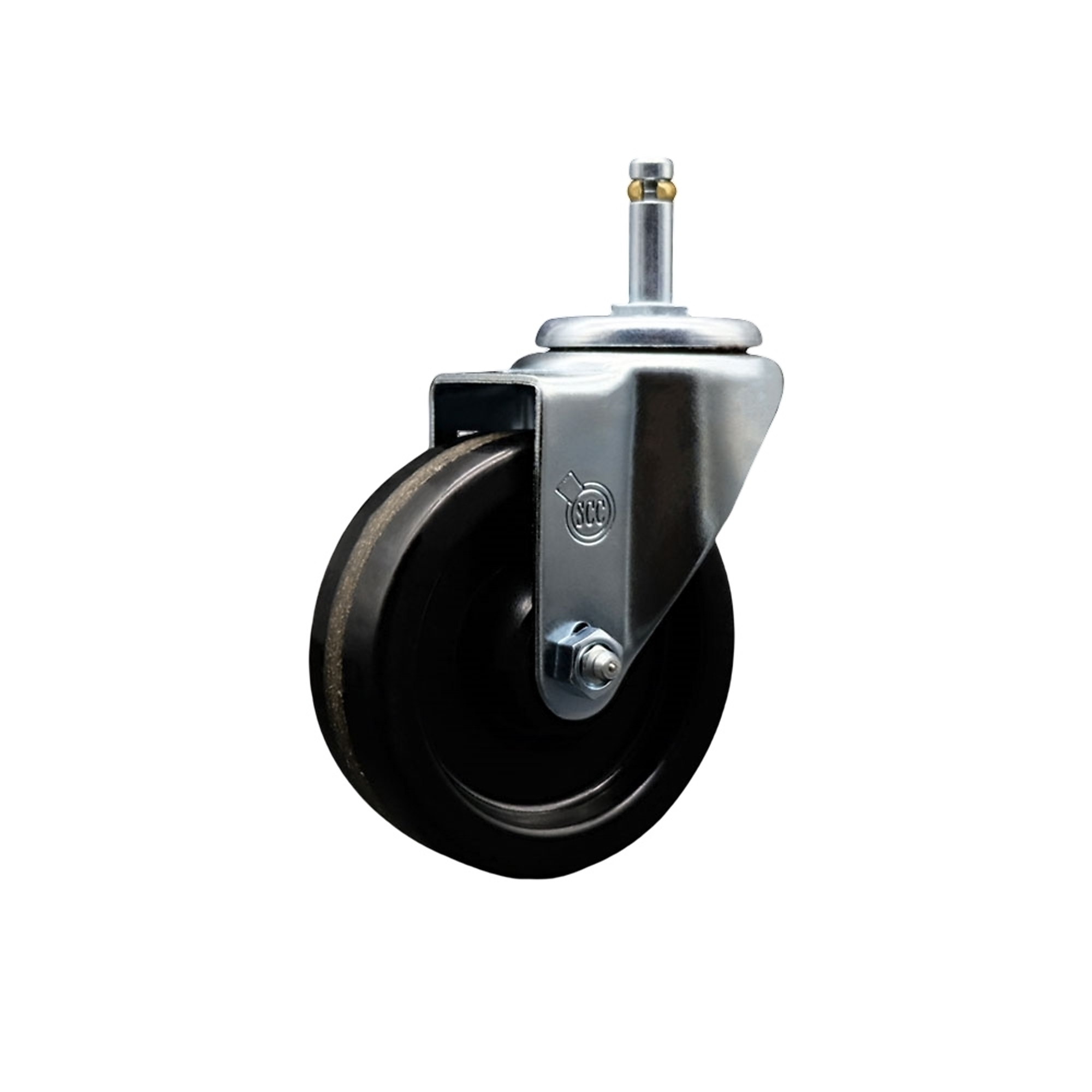 Service Caster, 4Inch x 1 1/4Inch Stem Caster, Wheel Diameter 4 in, Caster Type Swivel, Package (qty.) 1, Model SCC-GR20S414-PHR-716138