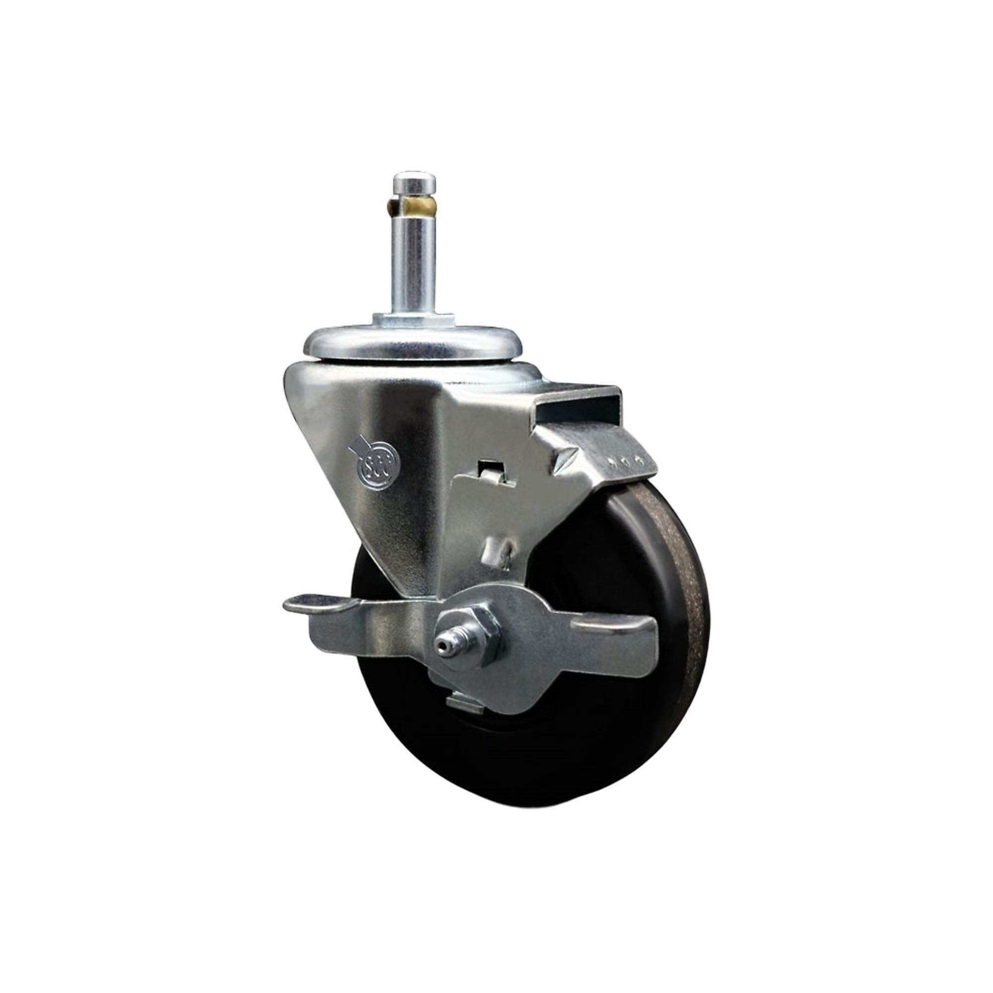 Service Caster, 3 1/2Inch x 1 1/4Inch Stem Caster, Wheel Diameter 3.5 in, Caster Type Swivel, Package (qty.) 1, Model SCC-GR20S3514-PHR-TLB-716138