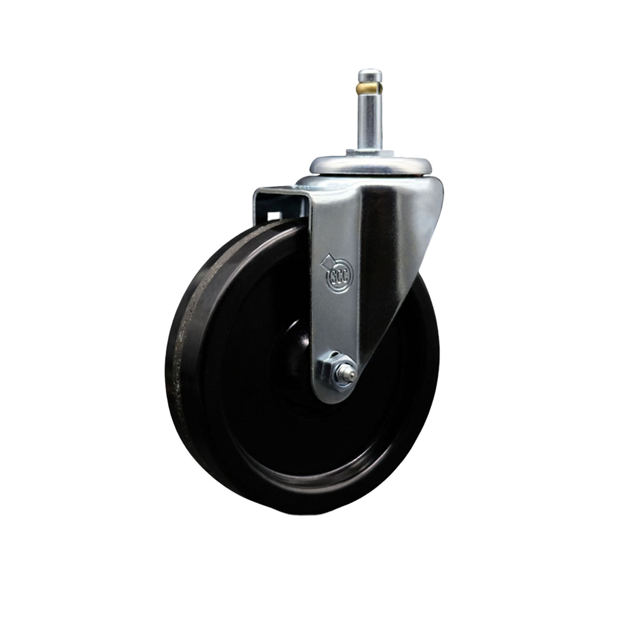 Service Caster, 5Inch x 1 1/4Inch Stem Caster, Wheel Diameter 5 in, Caster Type Swivel, Package (qty.) 1, Model SCC-GR20S514-PHR-716138