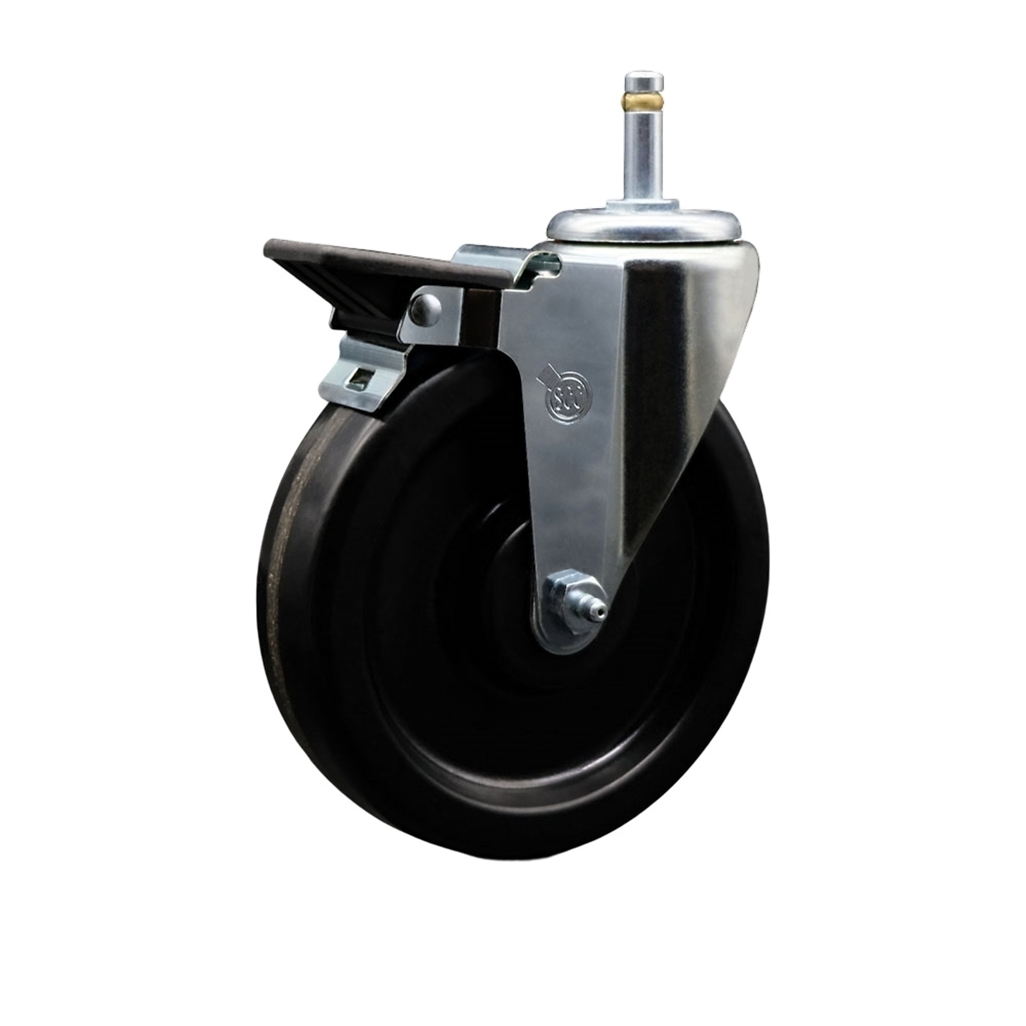 Service Caster, 6Inch x 1 1/2Inch Stem Caster, Wheel Diameter 6 in, Caster Type Swivel, Package (qty.) 1, Model SCC-GR20S615-PHR-PLB-716138