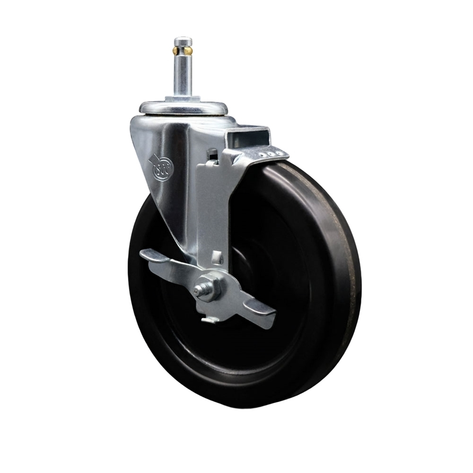 Service Caster, 6Inch x 1 1/2Inch Stem Caster, Wheel Diameter 6 in, Caster Type Swivel, Package (qty.) 1, Model SCC-GR20S615-PHR-TLB-716138