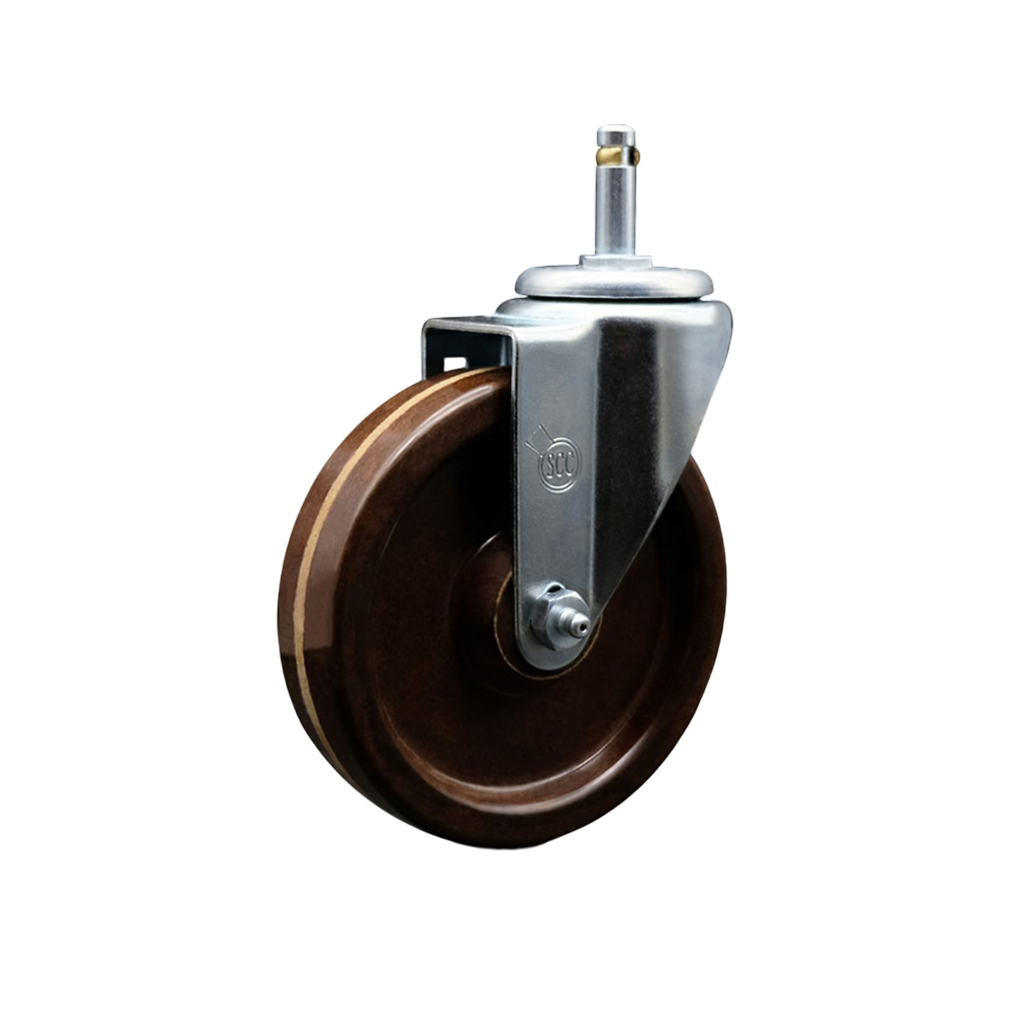 Service Caster, 5Inch x 1 1/4Inch Stem Caster, Wheel Diameter 5 in, Caster Type Swivel, Package (qty.) 1, Model SCC-GR20S514-PHRHT-716138