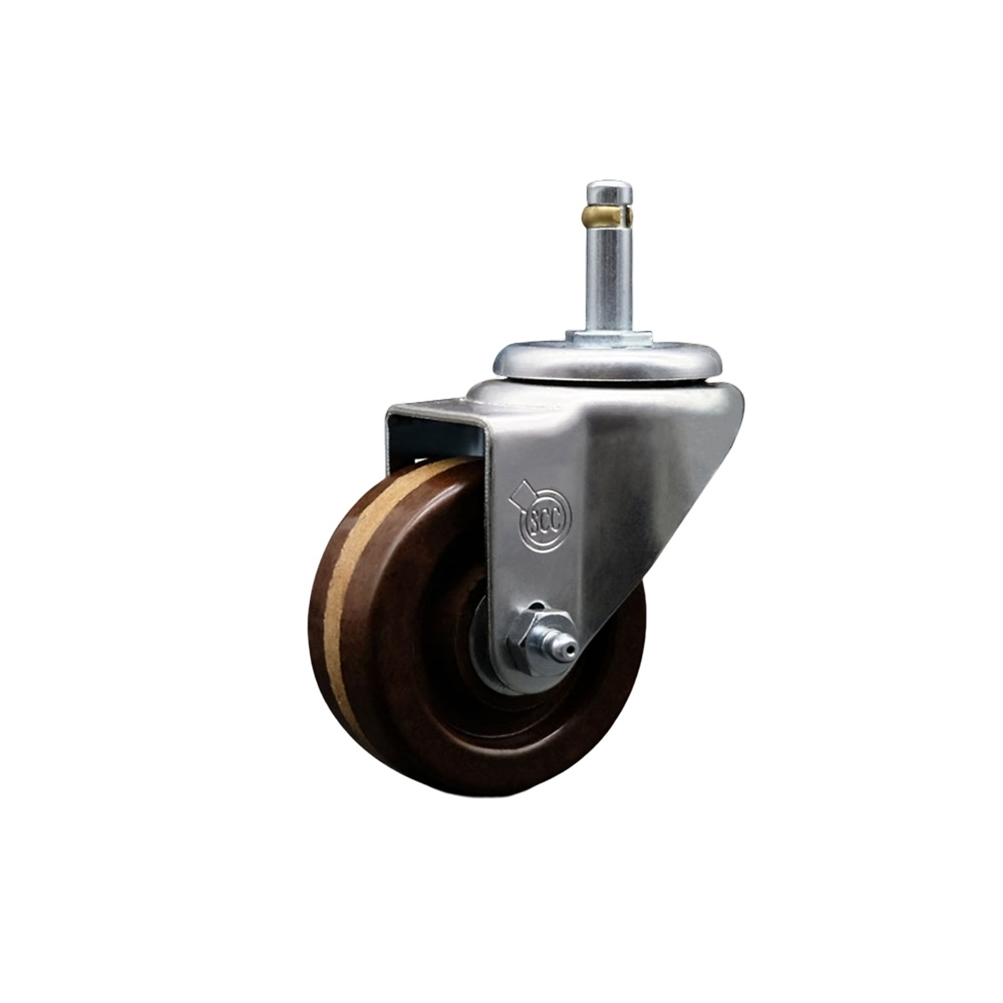 Service Caster, 3Inch x 1 1/4Inch Stem Caster, Wheel Diameter 3 in, Caster Type Swivel, Package (qty.) 1, Model SCC-GR20S314-PHRHT-716138