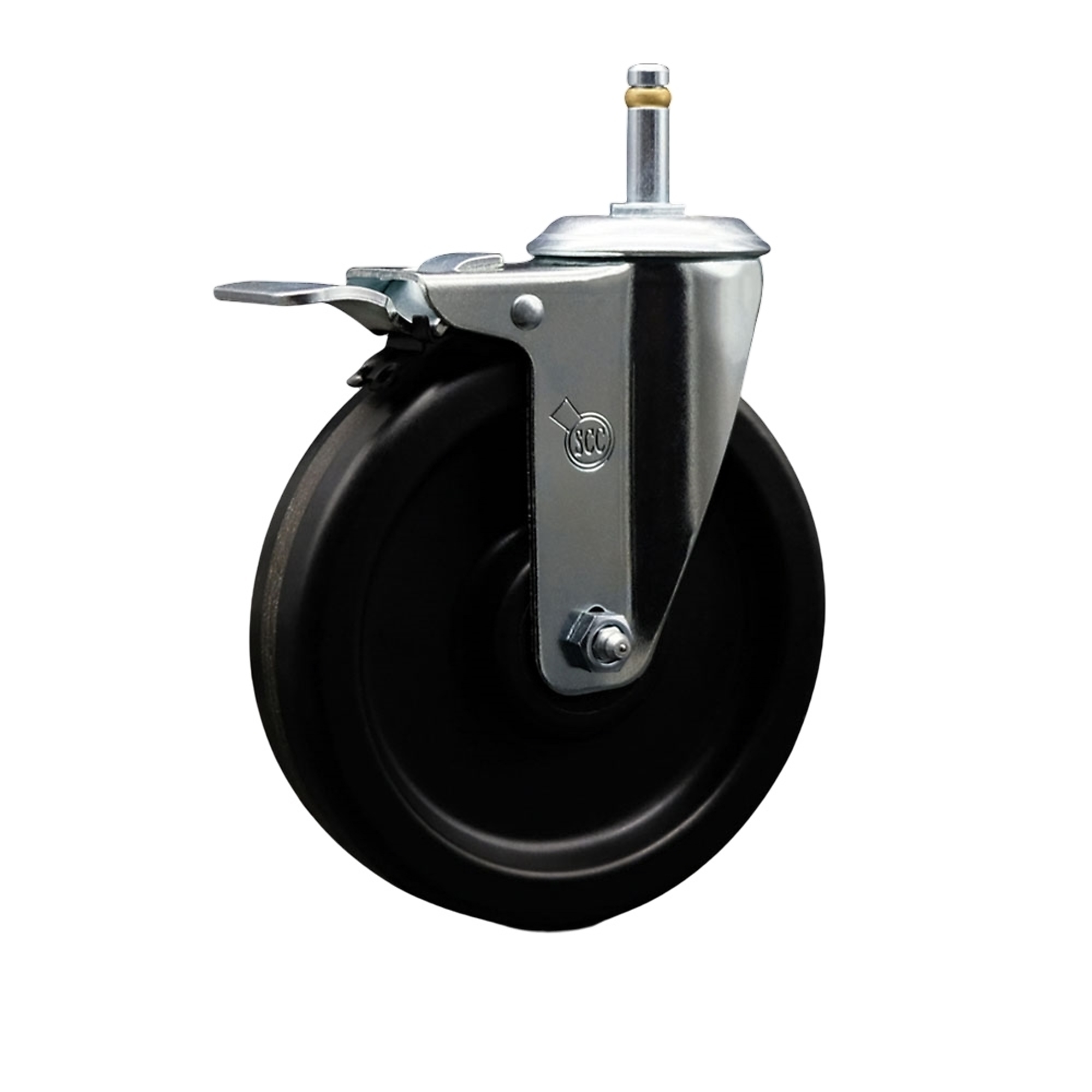 Service Caster, 6Inch x 1 1/2Inch Stem Caster, Wheel Diameter 6 in, Caster Type Swivel, Package (qty.) 1, Model SCC-GRTTL20S615-PHR-716138