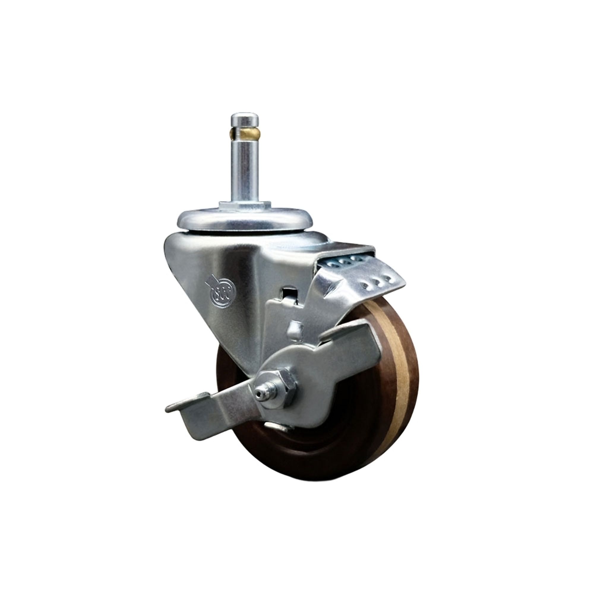 Service Caster, 3Inch x 1 1/4Inch Stem Caster, Wheel Diameter 3 in, Caster Type Swivel, Package (qty.) 1, Model SCC-GR20S314-PHRHT-TLB-716138