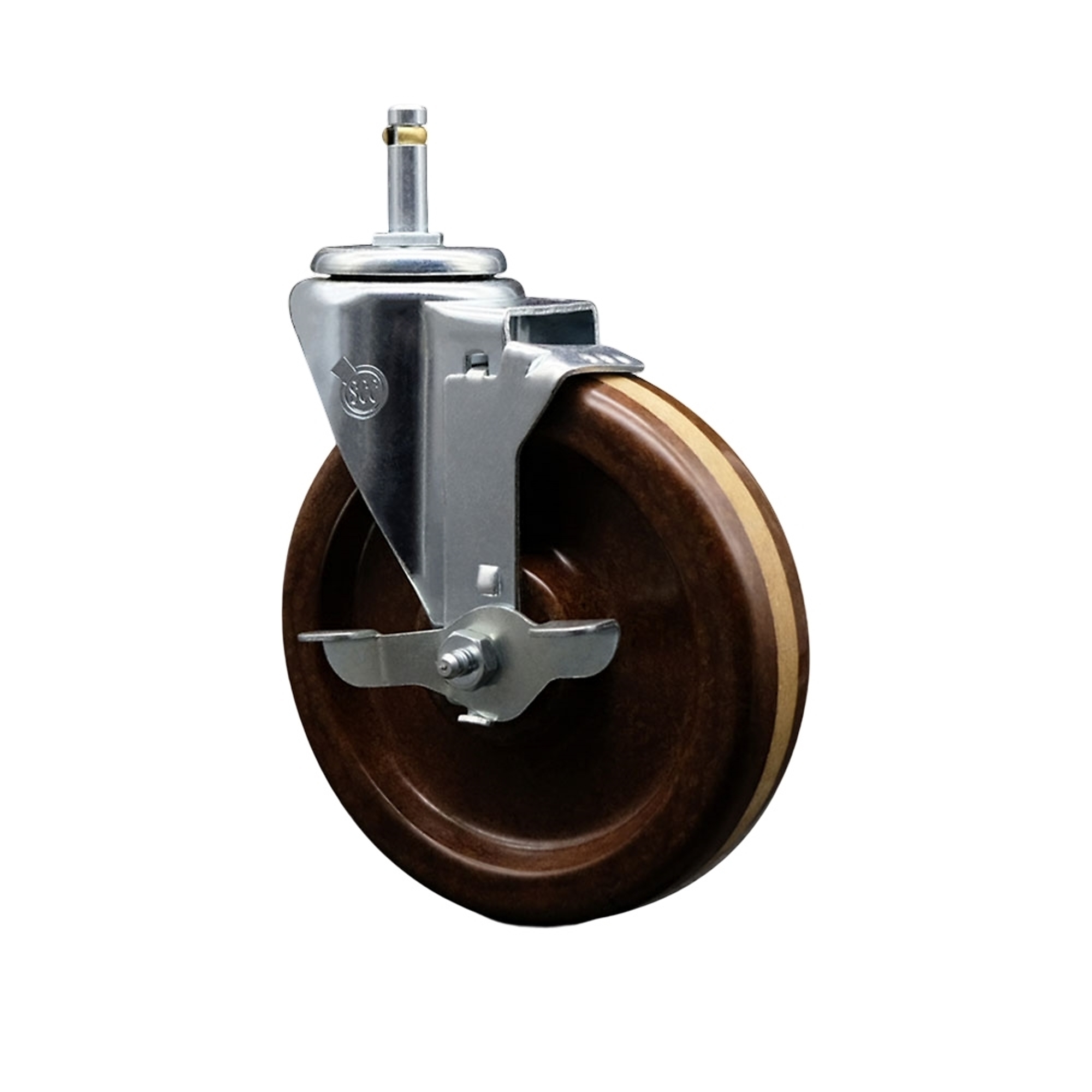 Service Caster, 6Inch x 1 1/2Inch Stem Caster, Wheel Diameter 6 in, Caster Type Swivel, Package (qty.) 1, Model SCC-GR20S615-PHRHT-TLB-716138