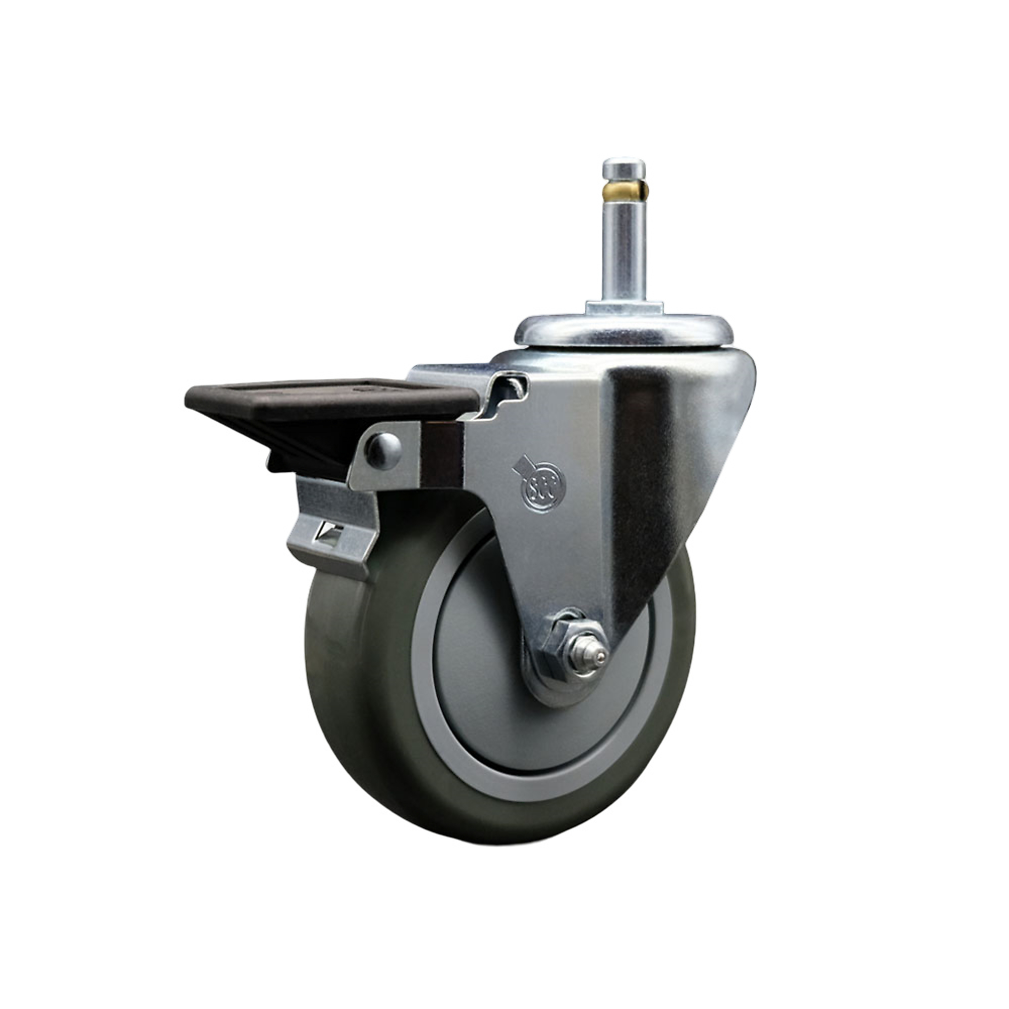 Service Caster, 4Inch x 1 1/4Inch Stem Caster, Wheel Diameter 4 in, Caster Type Swivel, Package (qty.) 1, Model SCC-GR20S414-PPUB-PLB-716138