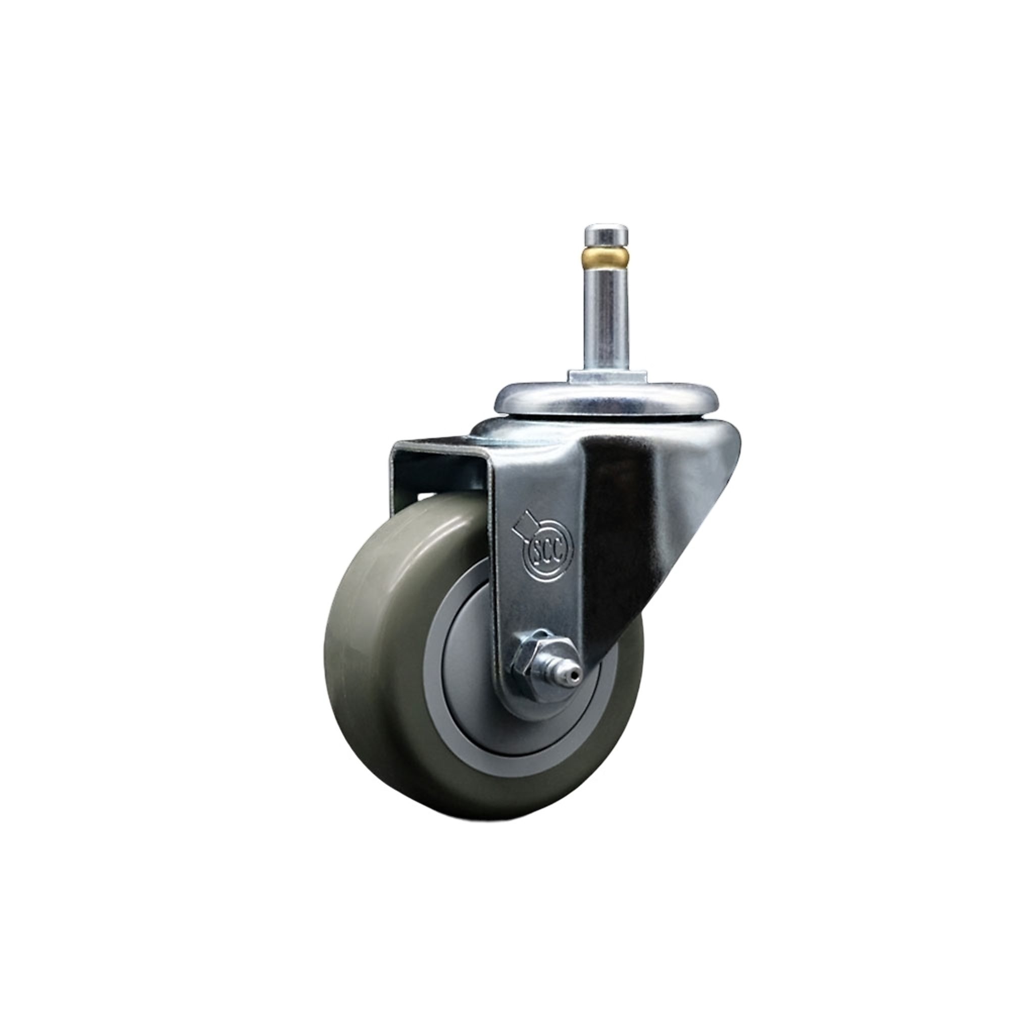 Service Caster, 3Inch x 1 1/4Inch Stem Caster, Wheel Diameter 3 in, Caster Type Swivel, Package (qty.) 1, Model SCC-GR20S314-PPUB-716138