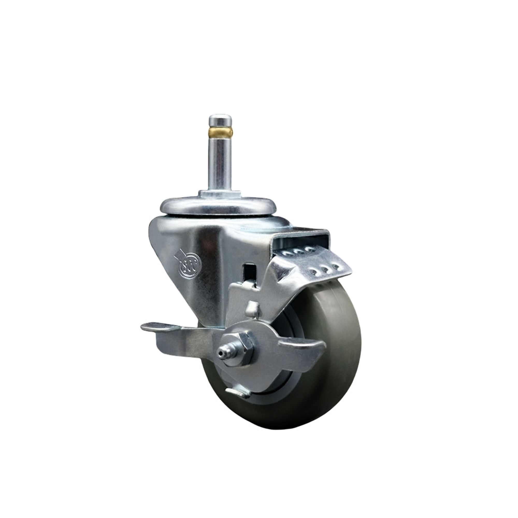 Service Caster, 3Inch x 1 1/4Inch Stem Caster, Wheel Diameter 3 in, Caster Type Swivel, Package (qty.) 1, Model SCC-GR20S314-PPUB-TLB-716138