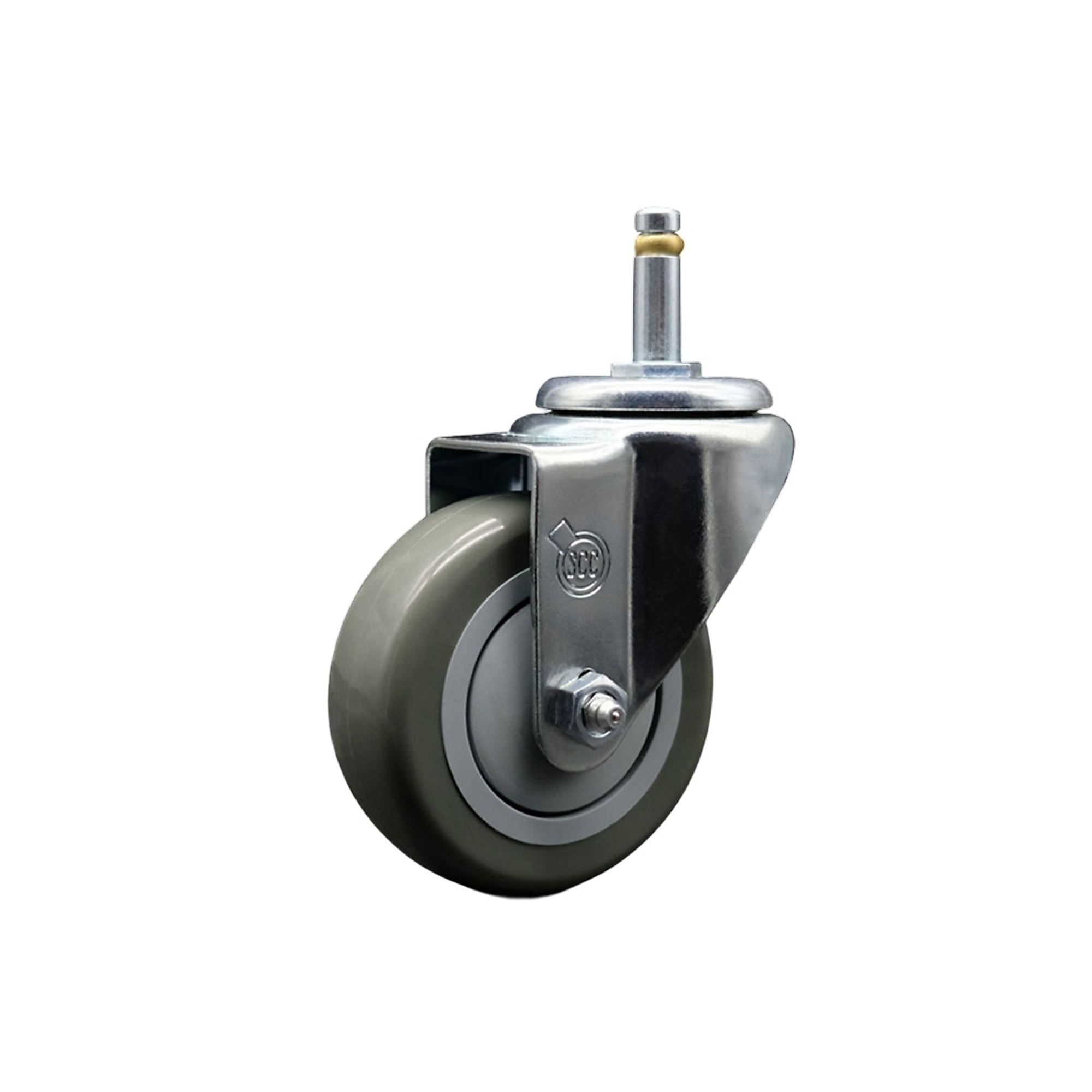 Service Caster, 3 1/2Inch x 1 1/4Inch Stem Caster, Wheel Diameter 3.5 in, Caster Type Swivel, Package (qty.) 1, Model SCC-GR20S3514-PPUB-716138