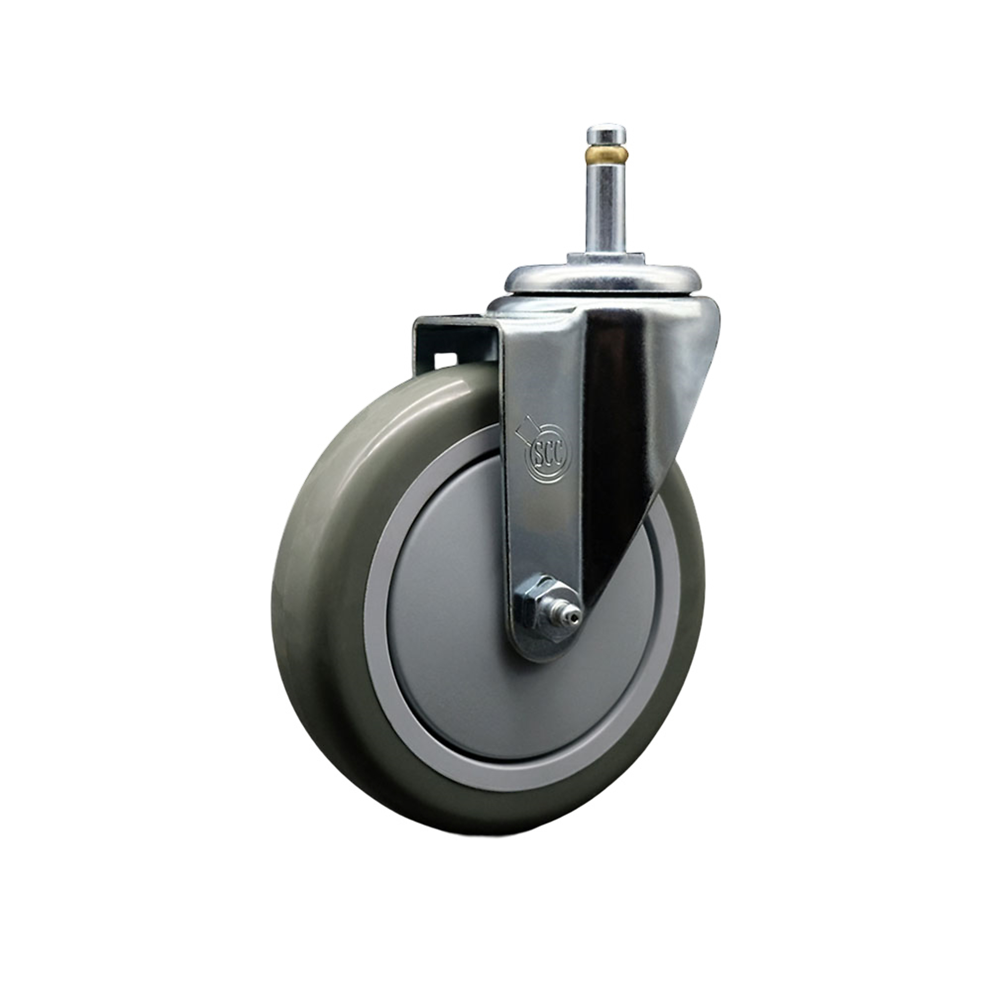 Service Caster, 5Inch x 1 1/4Inch Stem Caster, Wheel Diameter 5 in, Caster Type Swivel, Package (qty.) 1, Model SCC-GR20S514-PPUB-716138