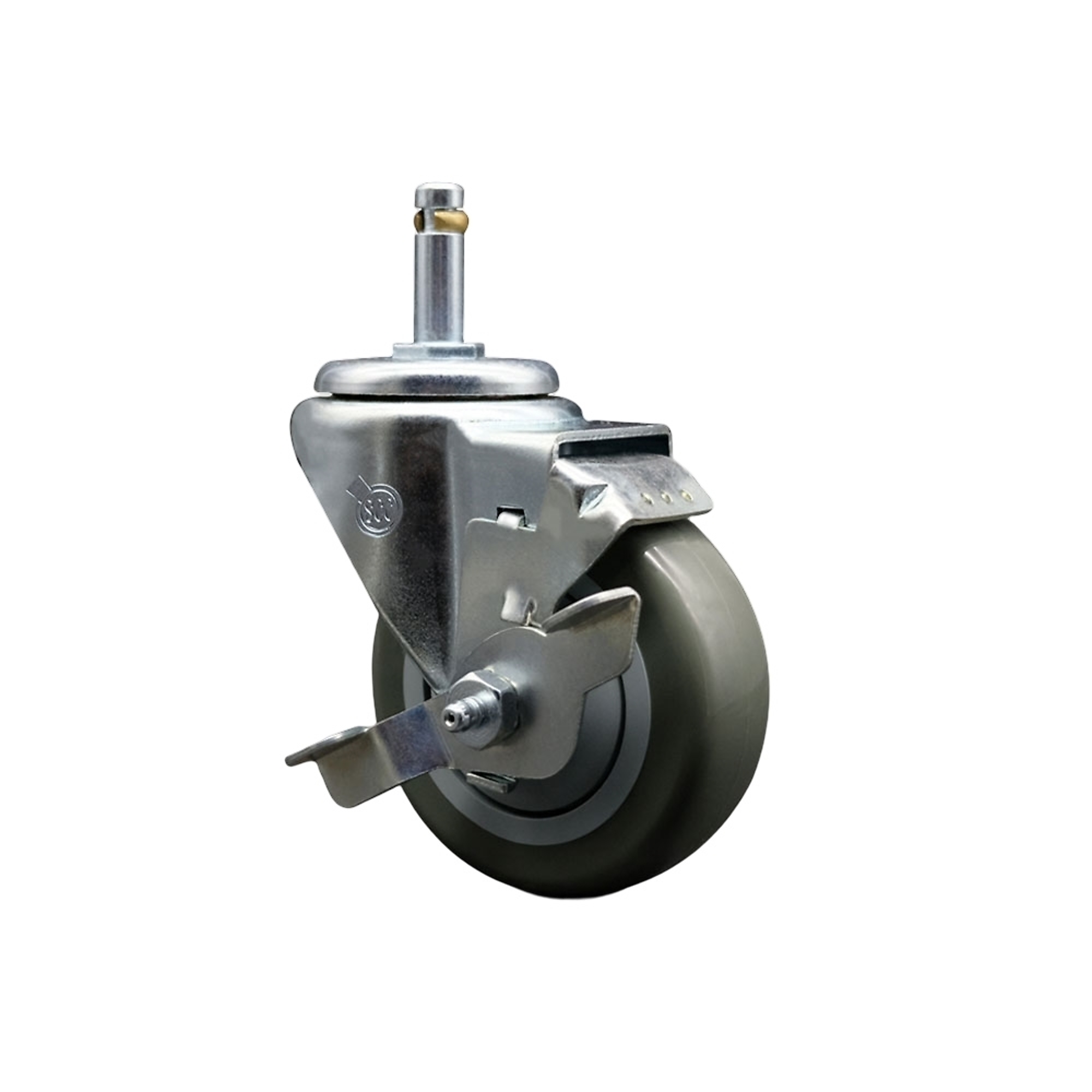 Service Caster, 3 1/2Inch x 1 1/4Inch Stem Caster, Wheel Diameter 3.5 in, Caster Type Swivel, Package (qty.) 1, Model SCC-GR20S3514-PPUB-TLB-716138