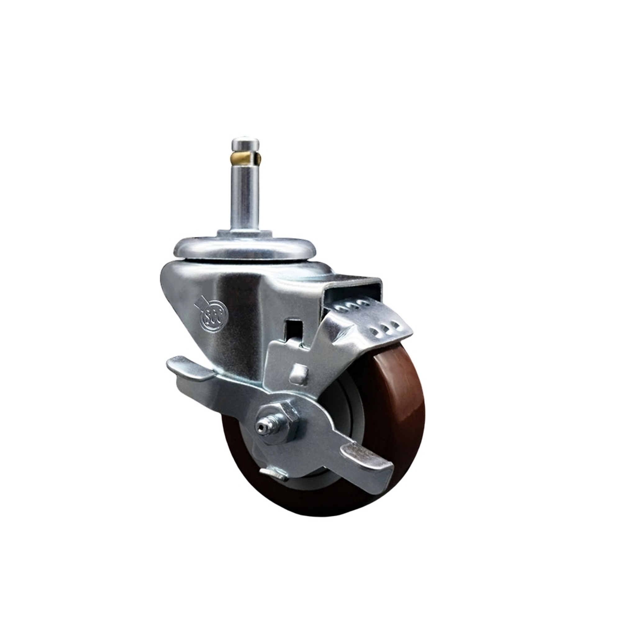 Service Caster, 3Inch x 1 1/4Inch Stem Caster, Wheel Diameter 3 in, Caster Type Swivel, Package (qty.) 1, Model SCC-GR20S314-PPUB-MRN-TLB-716138