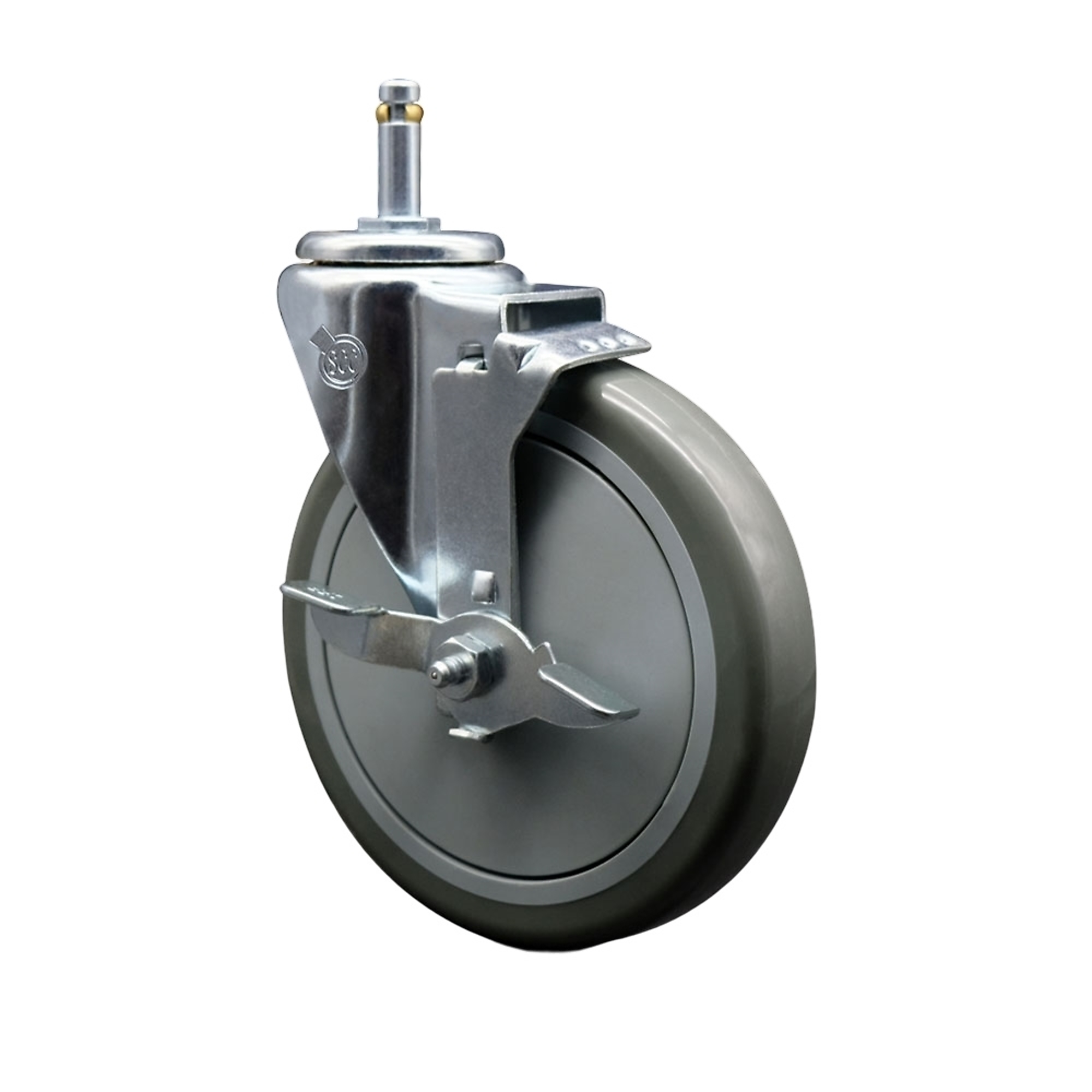 Service Caster, 6Inch x 1 1/4Inch Stem Caster, Wheel Diameter 6 in, Caster Type Swivel, Package (qty.) 1, Model SCC-GR20S614-PPUB-TLB-716138