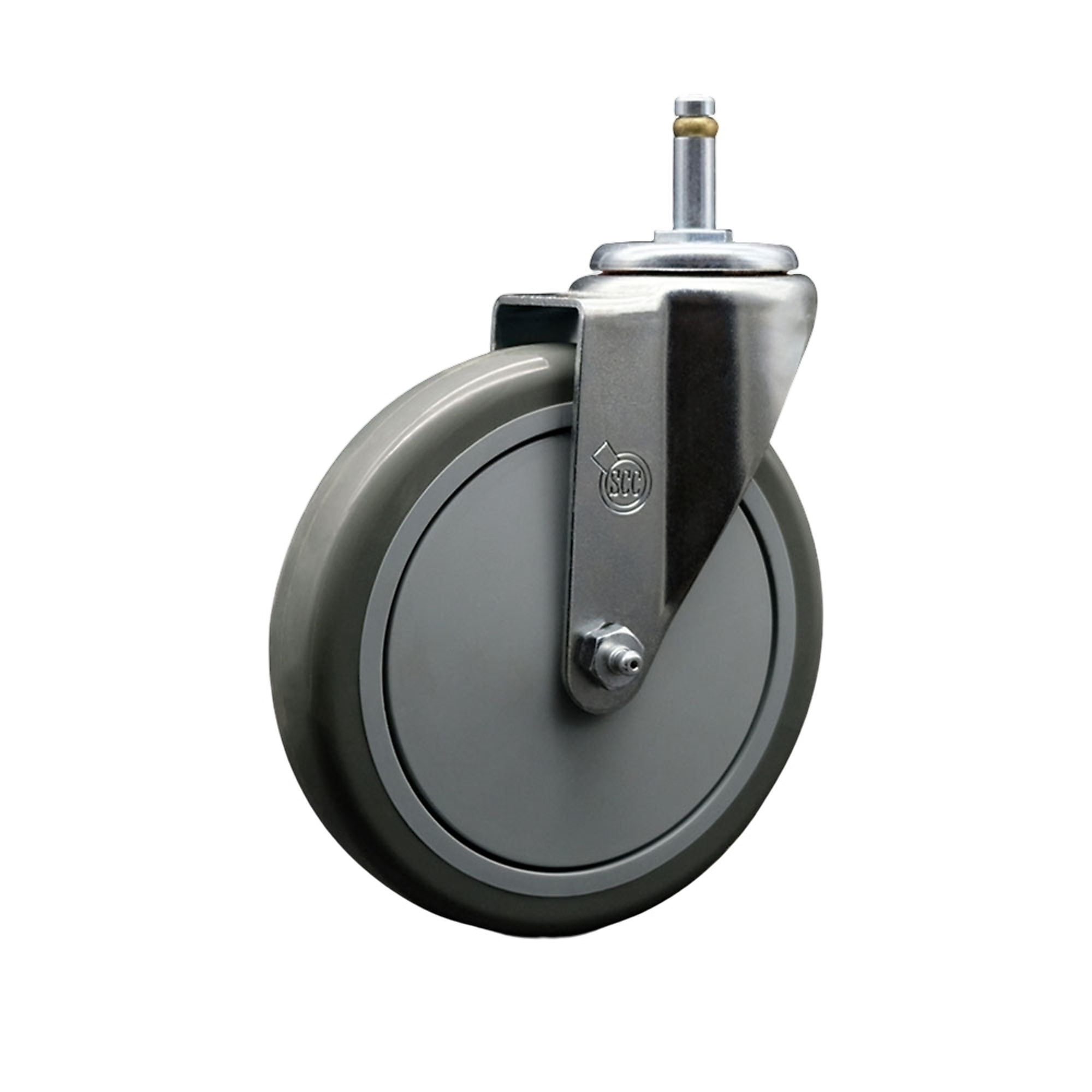 Service Caster, 6Inch x 1 1/4Inch Stem Caster, Wheel Diameter 6 in, Caster Type Swivel, Package (qty.) 1, Model SCC-GR20S614-PPUB-716138