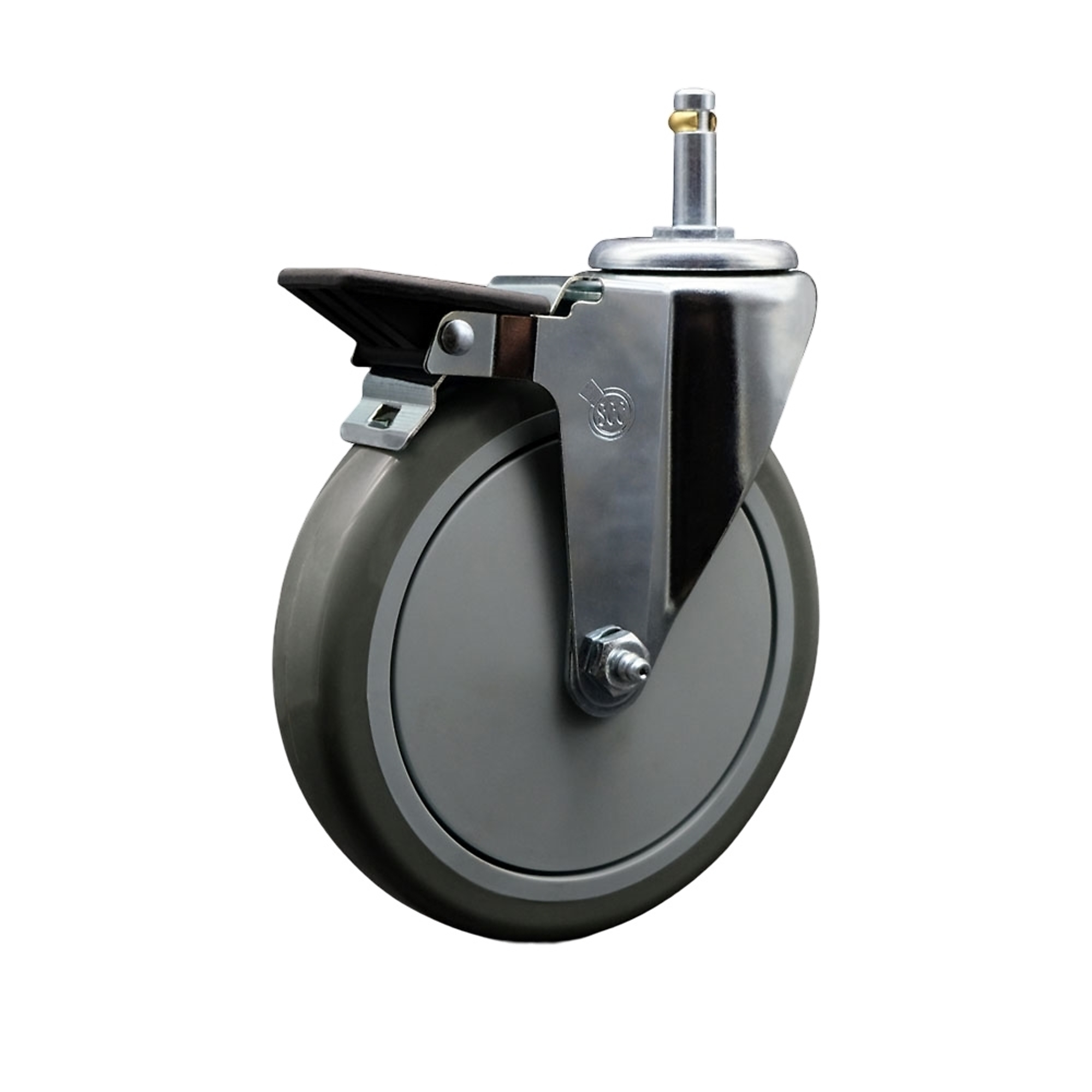 Service Caster, 6Inch x 1 1/4Inch Stem Caster, Wheel Diameter 6 in, Caster Type Swivel, Package (qty.) 1, Model SCC-GR20S614-PPUB-PLB-716138