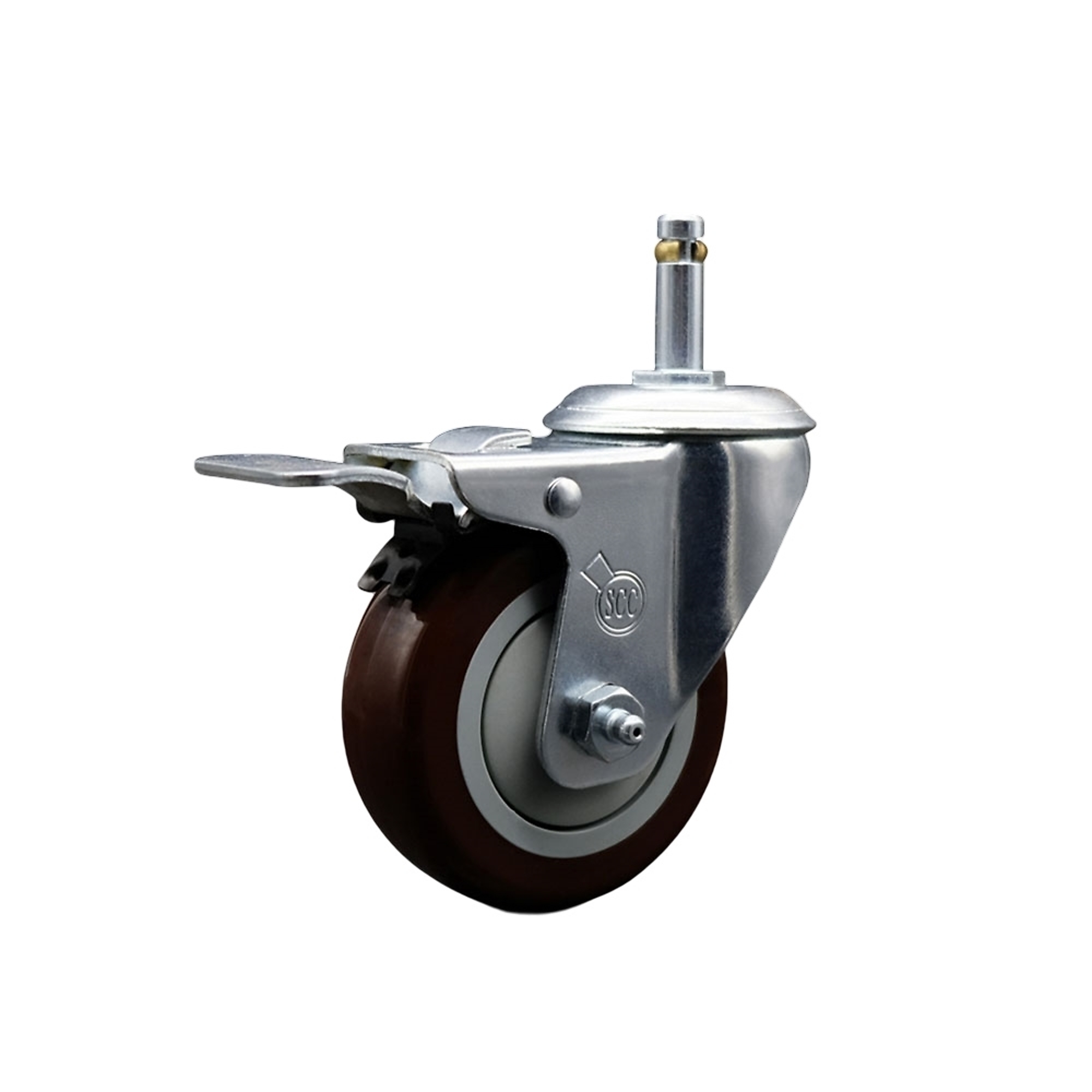 Service Caster, 3 1/2Inch x 1 1/4Inch Stem Caster, Wheel Diameter 3.5 in, Caster Type Swivel, Package (qty.) 1, Model SCC-GRTTL20S3514-PPUB-MRN-716138