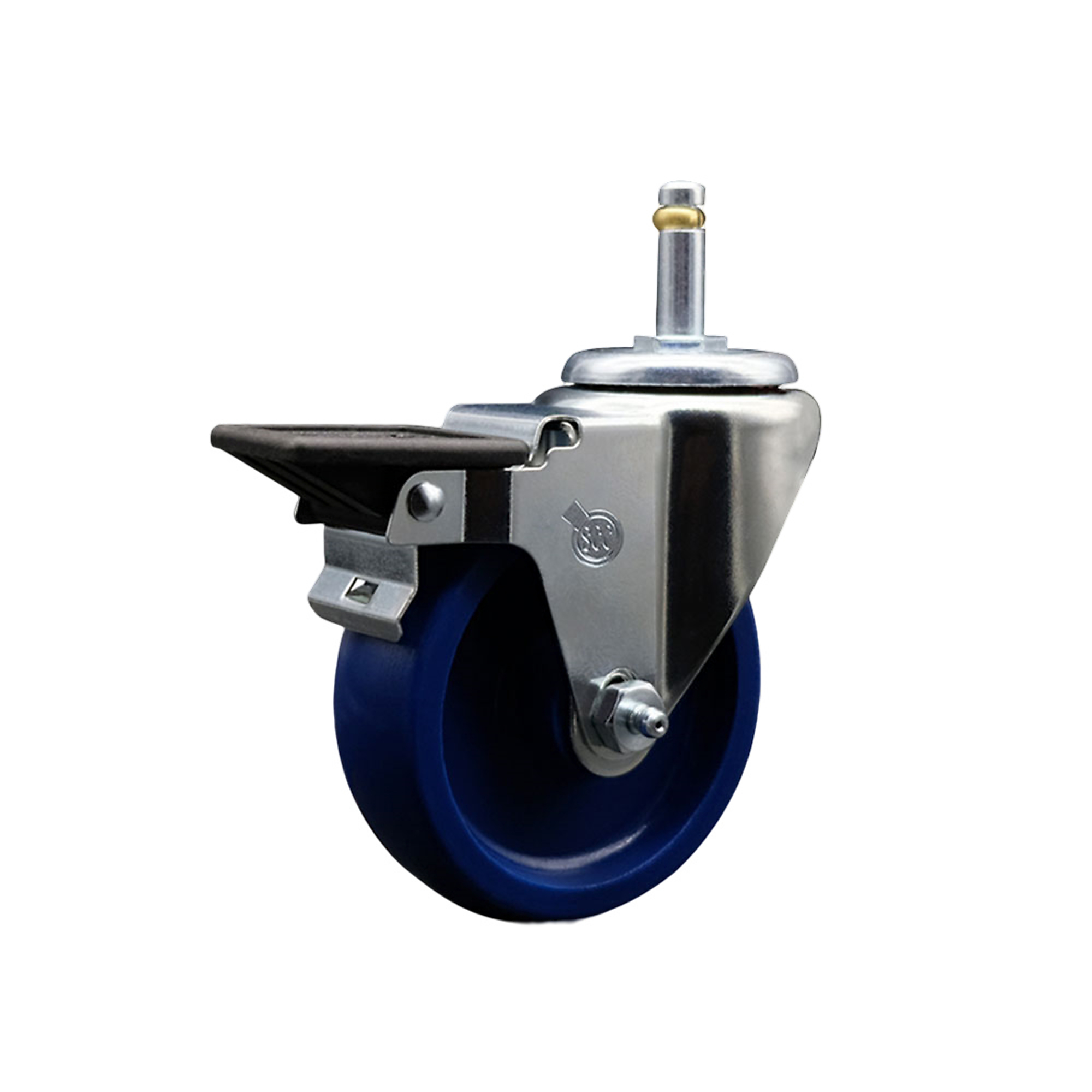 Service Caster, 4Inch x 1 1/4Inch Stem Caster, Wheel Diameter 4 in, Caster Type Swivel, Package (qty.) 1, Model SCC-GR20S414-SPUS-PLB-716138