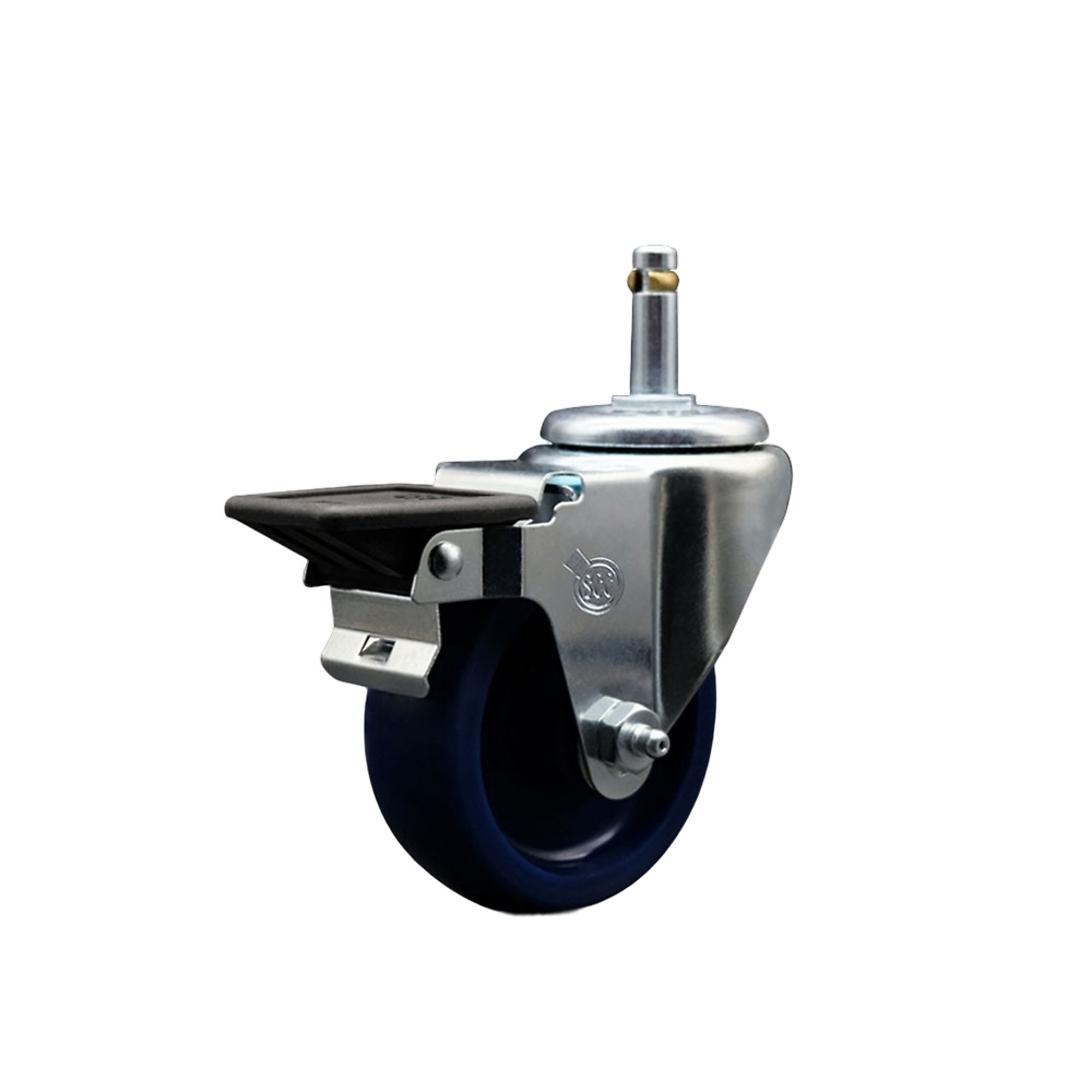 Service Caster, 3 1/2Inch x 1 1/4Inch Stem Caster, Wheel Diameter 3.5 in, Caster Type Swivel, Package (qty.) 1, Model SCC-GR20S3514-SPUS-PLB-716138