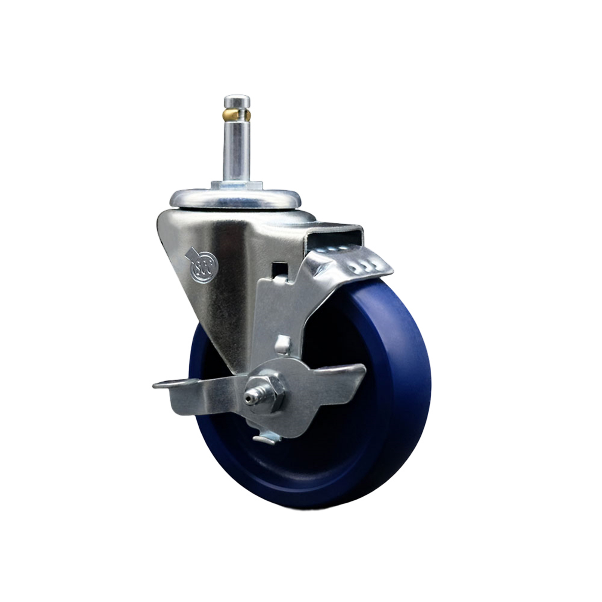 Service Caster, 4Inch x 1 1/4Inch Stem Caster, Wheel Diameter 4 in, Caster Type Swivel, Package (qty.) 1, Model SCC-GR20S414-SPUS-TLB-716138