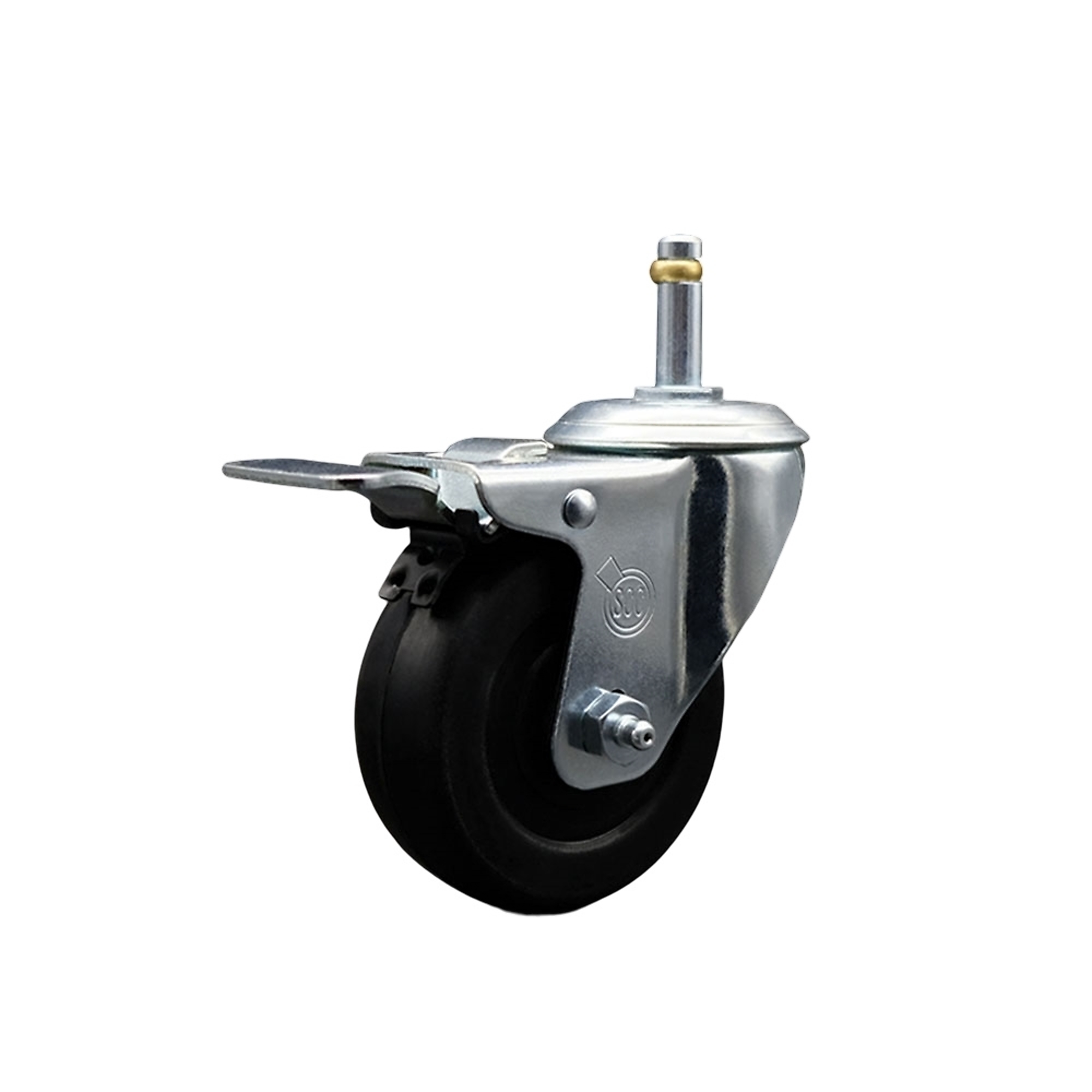 Service Caster, 3 1/2Inch x 1 1/4Inch Stem Caster, Wheel Diameter 3.5 in, Caster Type Swivel, Package (qty.) 1, Model SCC-GRTTL20S3514-SRS-716138