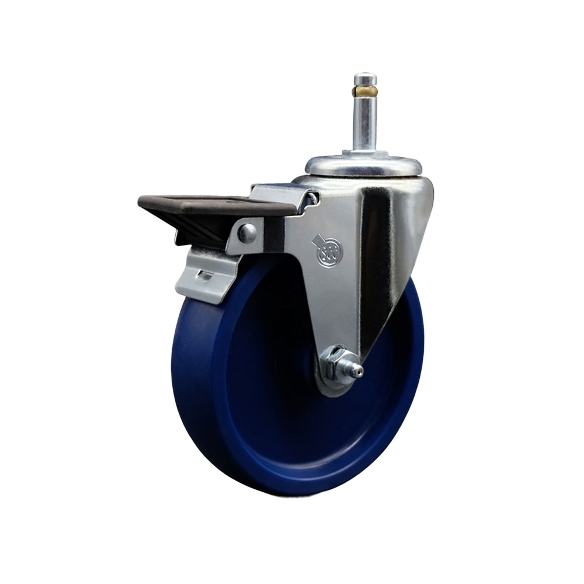 Service Caster, 5Inch x 1 1/4Inch Stem Caster, Wheel Diameter 5 in, Caster Type Swivel, Package (qty.) 1, Model SCC-GR20S514-SPUS-PLB-716138