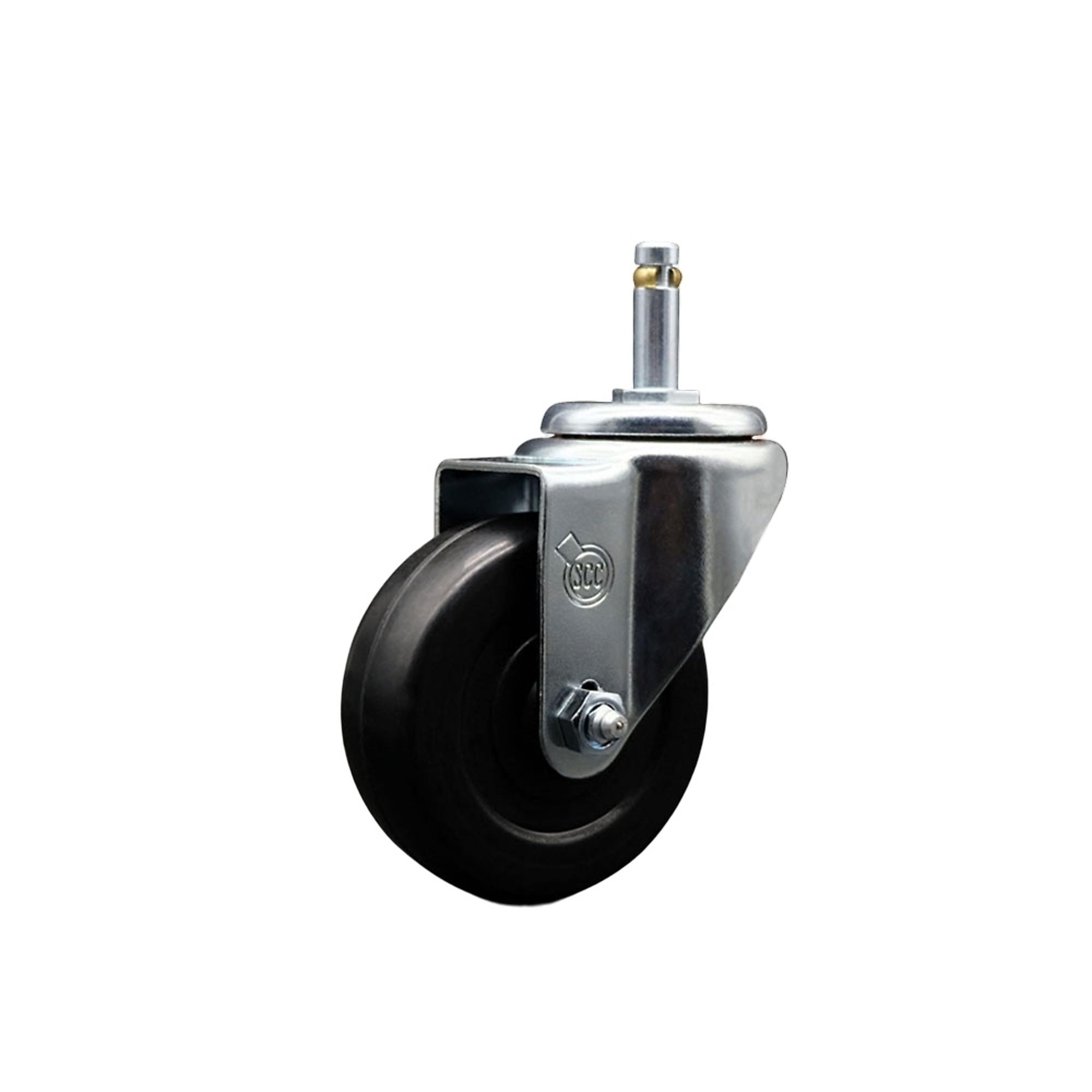 Service Caster, 3 1/2Inch x 1 1/4Inch Stem Caster, Wheel Diameter 3.5 in, Caster Type Swivel, Package (qty.) 1, Model SCC-GR20S3514-SRS-716138