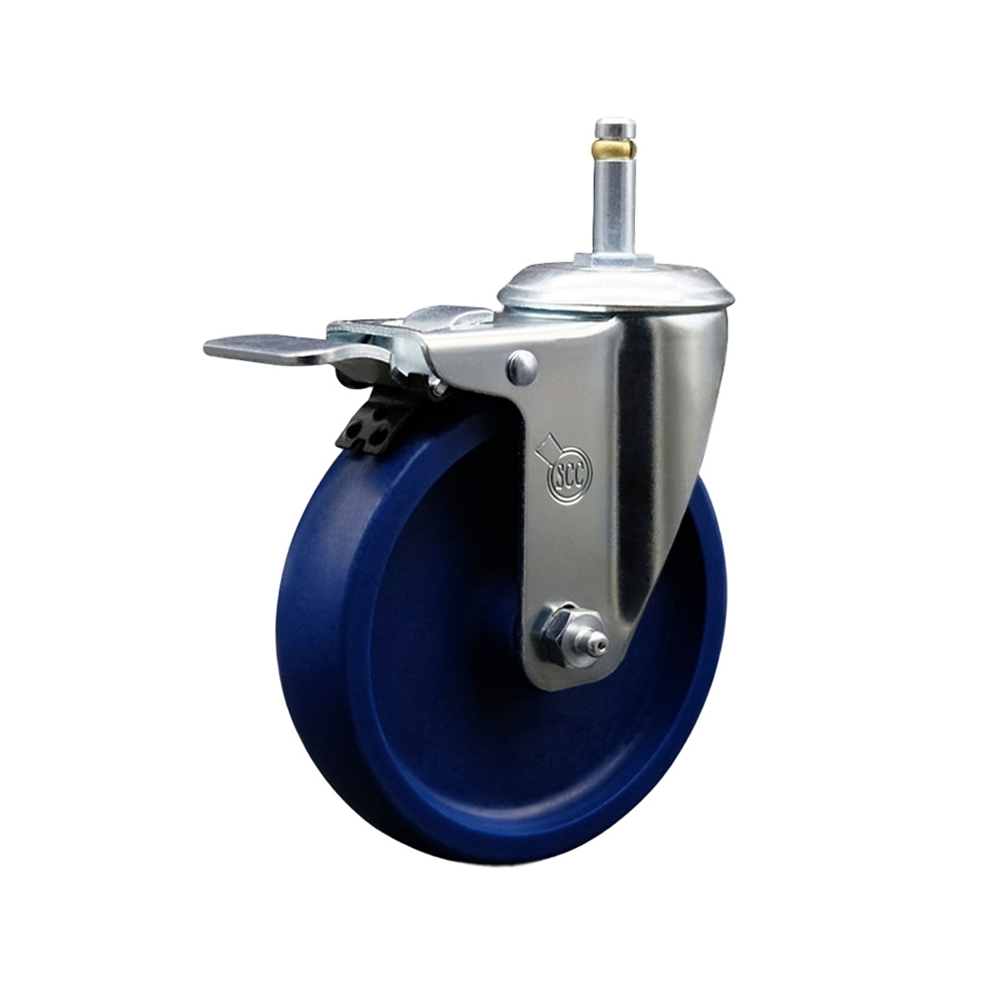 Service Caster, 5Inch x 1 1/4Inch Stem Caster, Wheel Diameter 5 in, Caster Type Swivel, Package (qty.) 1, Model SCC-GRTTL20S514-SPUS-716138