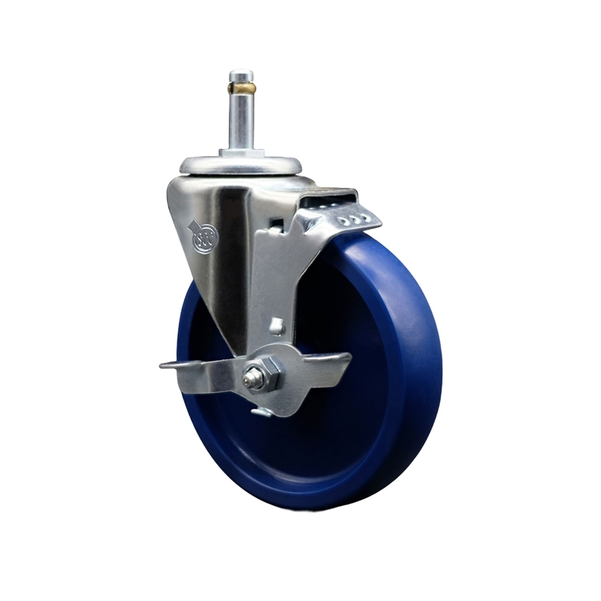 Service Caster, 5Inch x 1 1/4Inch Stem Caster, Wheel Diameter 5 in, Caster Type Swivel, Package (qty.) 1, Model SCC-GR20S514-SPUS-TLB-716138