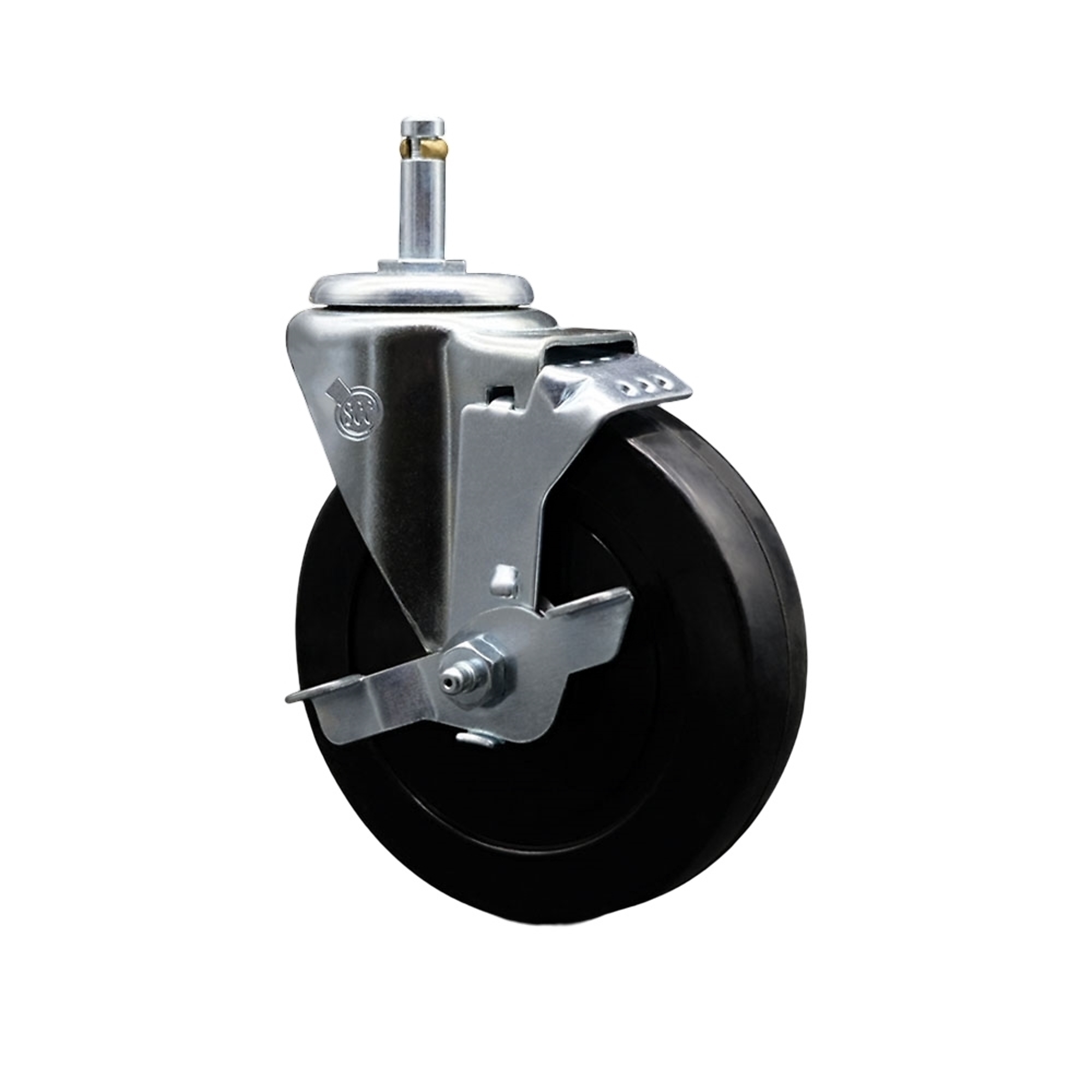 Service Caster, 5Inch x 1 1/4Inch Stem Caster, Wheel Diameter 5 in, Caster Type Swivel, Package (qty.) 1, Model SCC-GR20S514-SRS-TLB-716138