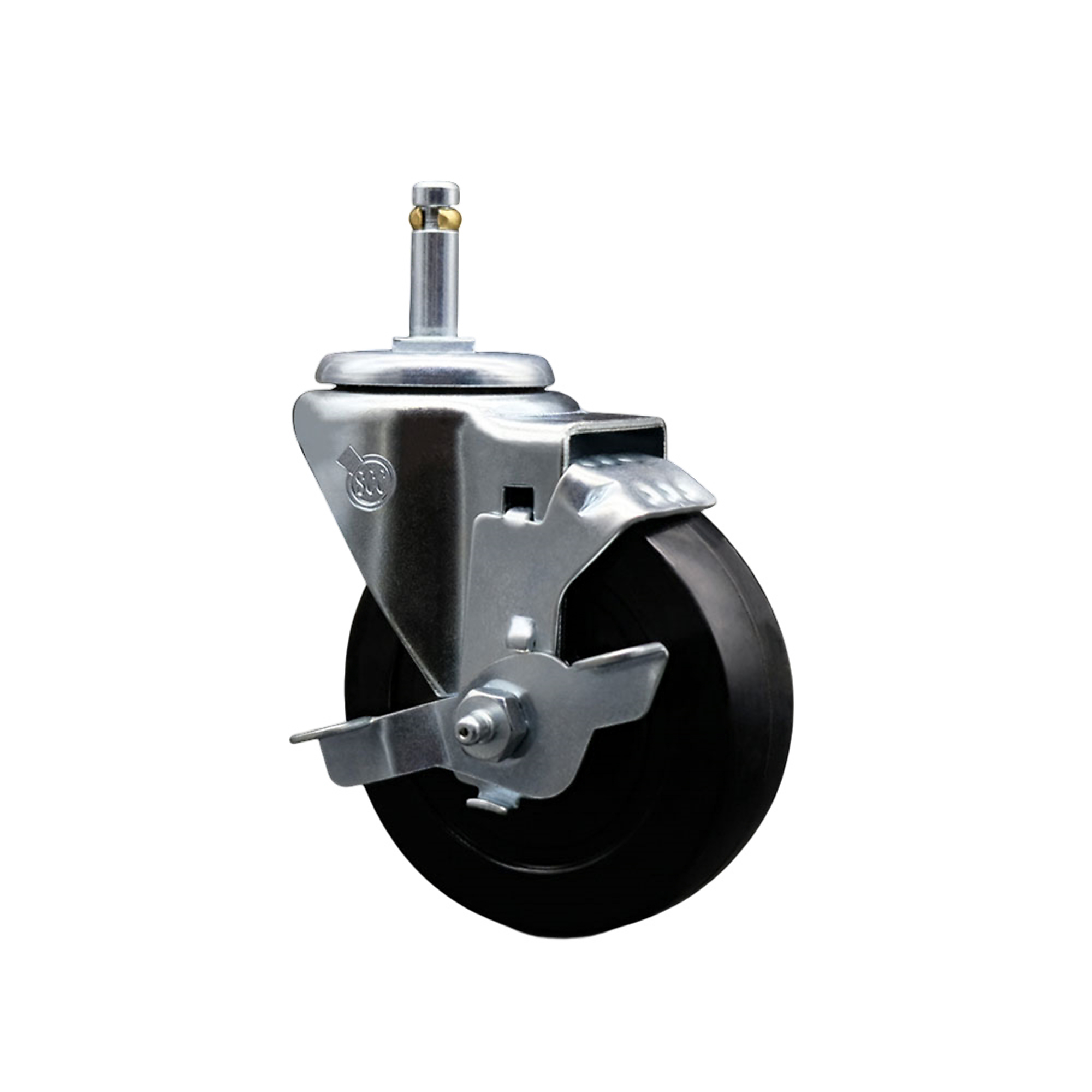 Service Caster, 4Inch x 1 1/4Inch Stem Caster, Wheel Diameter 4 in, Caster Type Swivel, Package (qty.) 1, Model SCC-GR20S414-SRS-TLB-716138