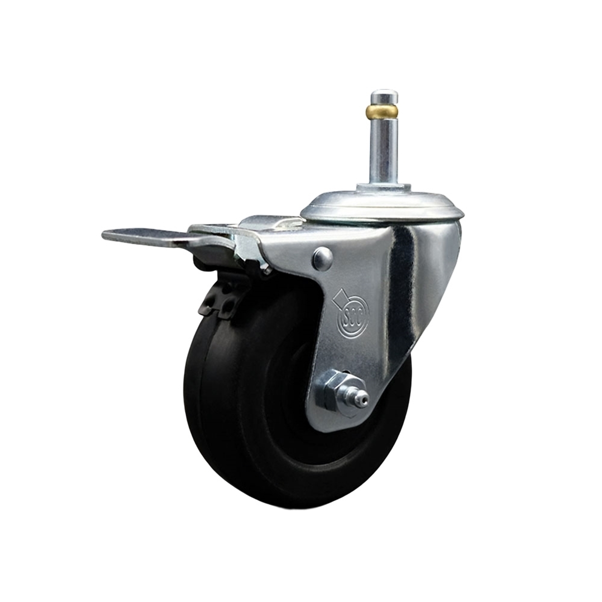 Service Caster, 4Inch x 1 1/4Inch Stem Caster, Wheel Diameter 4 in, Caster Type Swivel, Package (qty.) 1, Model SCC-GRTTL20S414-SRS-716138