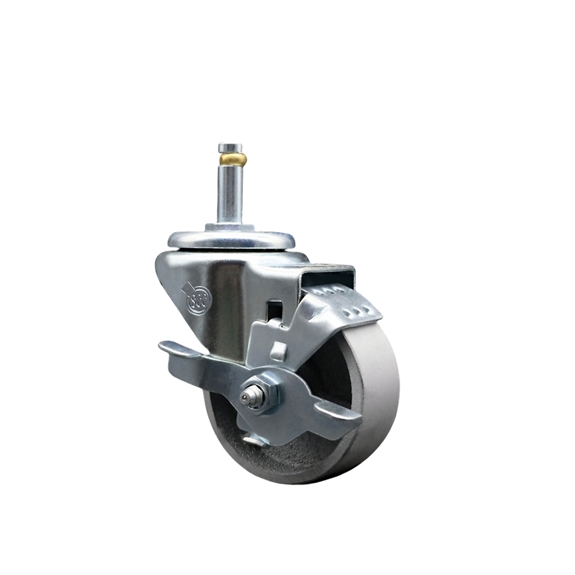 Service Caster, 3Inch x 1 1/2Inch Stem Caster, Wheel Diameter 3 in, Caster Type Swivel, Package (qty.) 1, Model SCC-GR20S315-SSR-TLB-716138