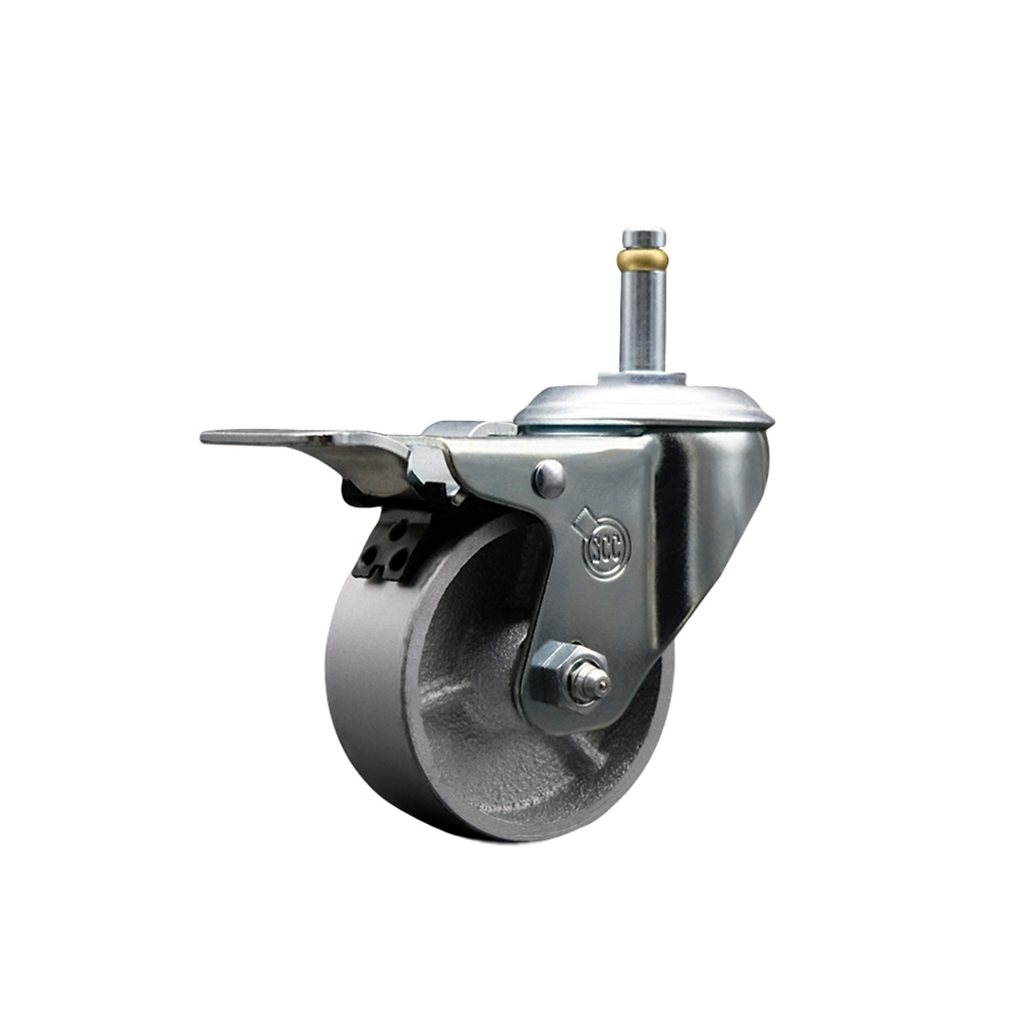 Service Caster, 3Inch x 1 1/2Inch Stem Caster, Wheel Diameter 3 in, Caster Type Swivel, Package (qty.) 1, Model SCC-GRTTL20S315-SSR-716138